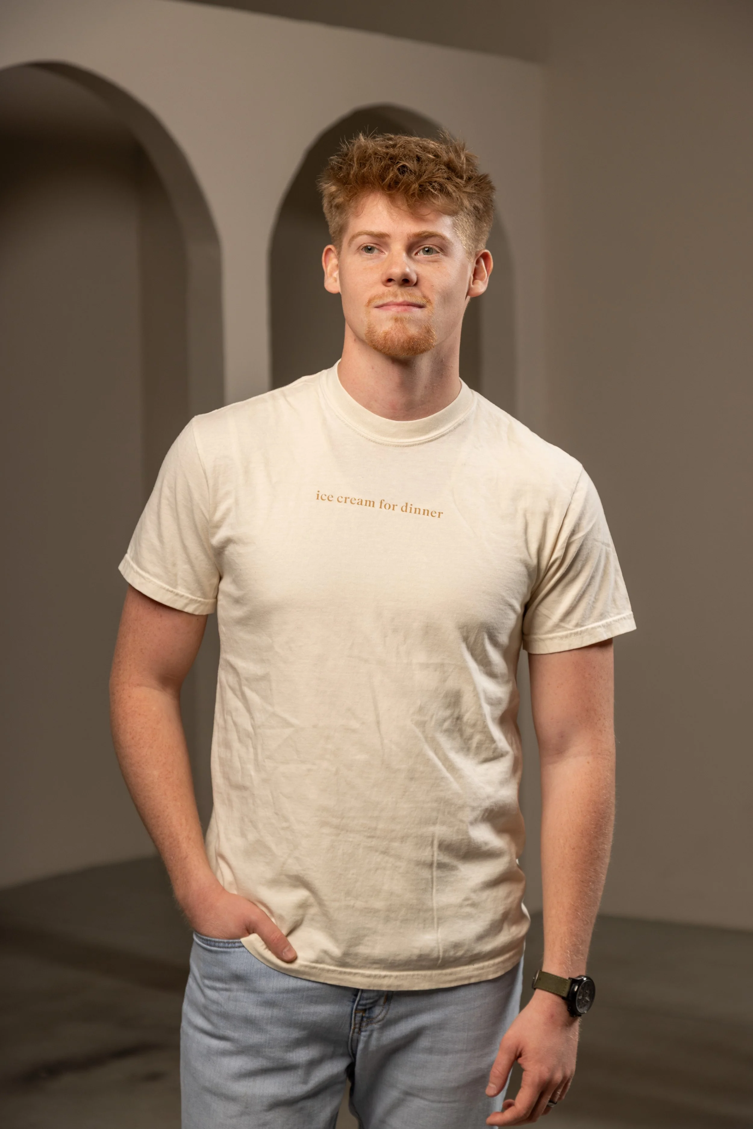Cream ICFD Tee