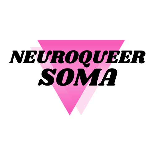 A black background with a pink inverted triangle containing overlapping black and pink text that says 'TURQUER QUE SOM'.