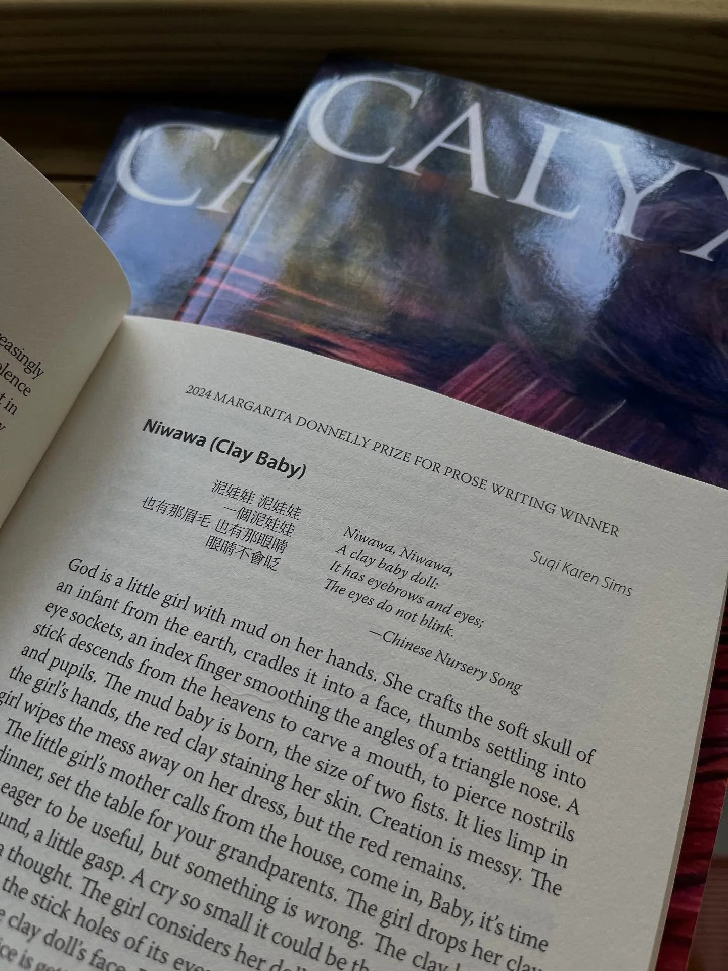 Thank you again to @calyxpress for publishing &ldquo;Niwawa&rdquo; 🙏 So happy to have this beautiful copy in hand 💗