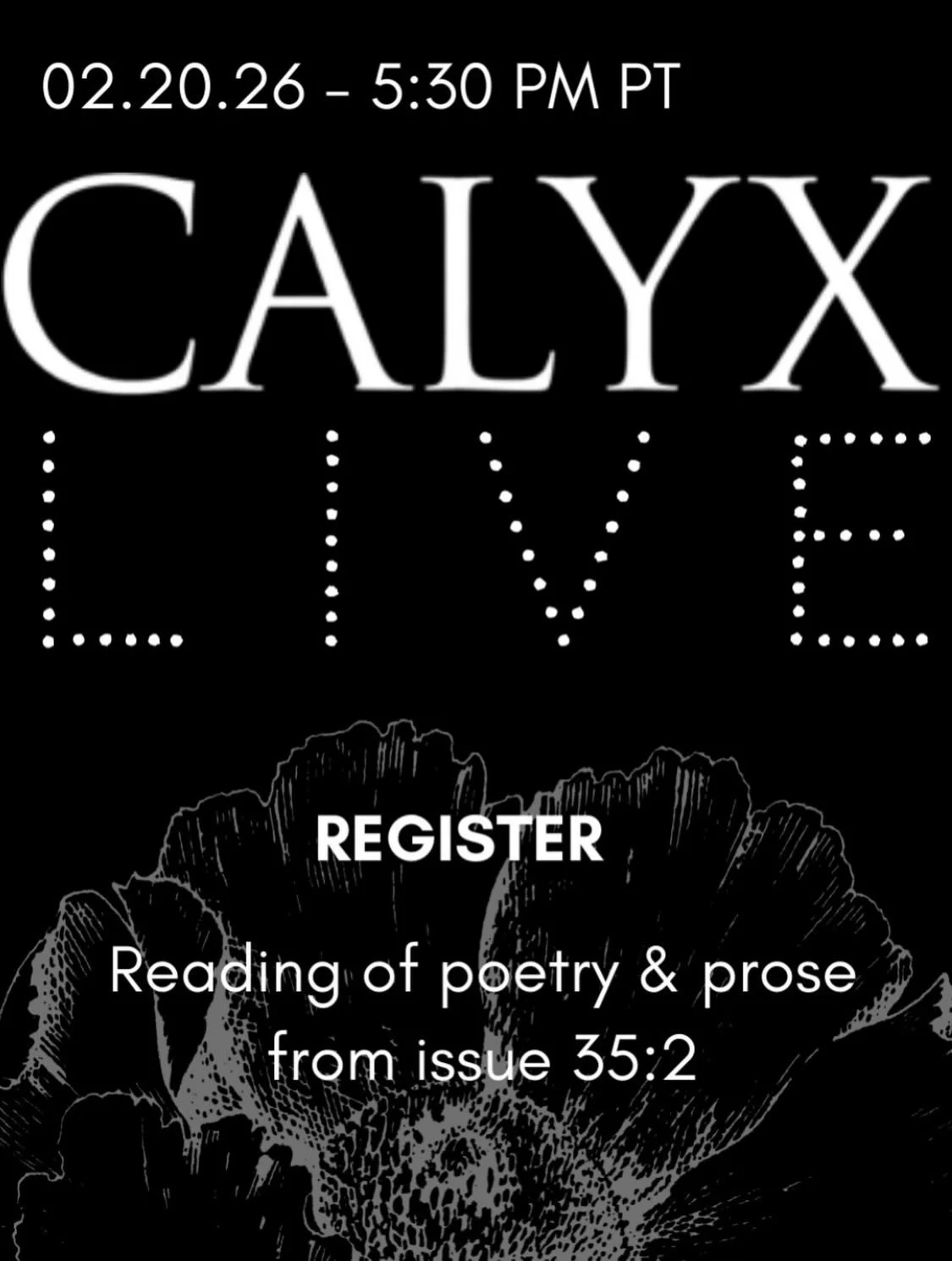Hello friends 👋 I&rsquo;ll be reading from the story &ldquo;Niwawa&rdquo; at the CALYX live Zoom event on February 20th, 5:30pm PT (8:30pm EST). Hope to see you there! You can register with the QR code on the second slide or with the link in @calyxp