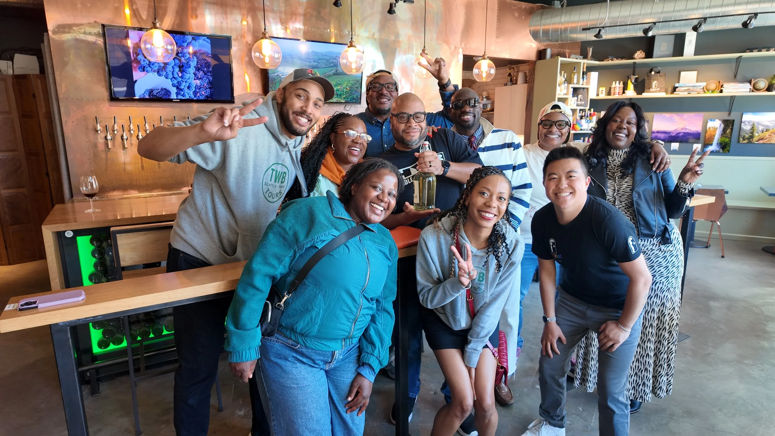 Group photo at Footprint.JPG
