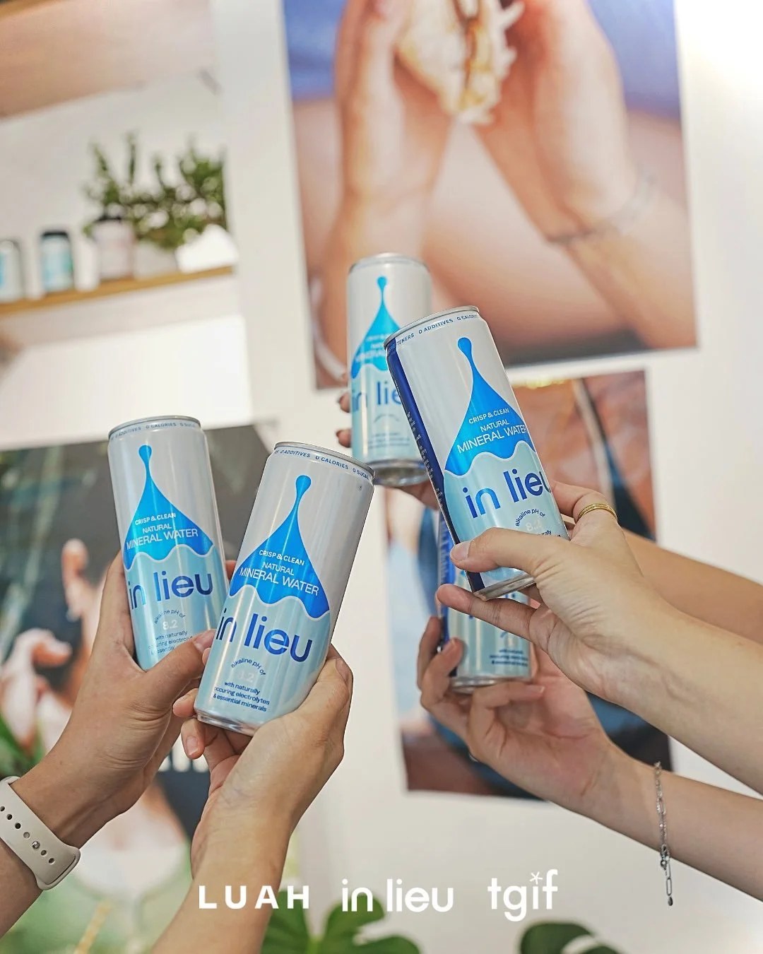 Starting the day right with good vibes and even better people ✨ Big shoutout to @luahjewelry & @tgif_hk for this amazing event.
Let’s keep the good vibes flowing with rave + in lieu💧
#drinkinlieu #partytime #vibes