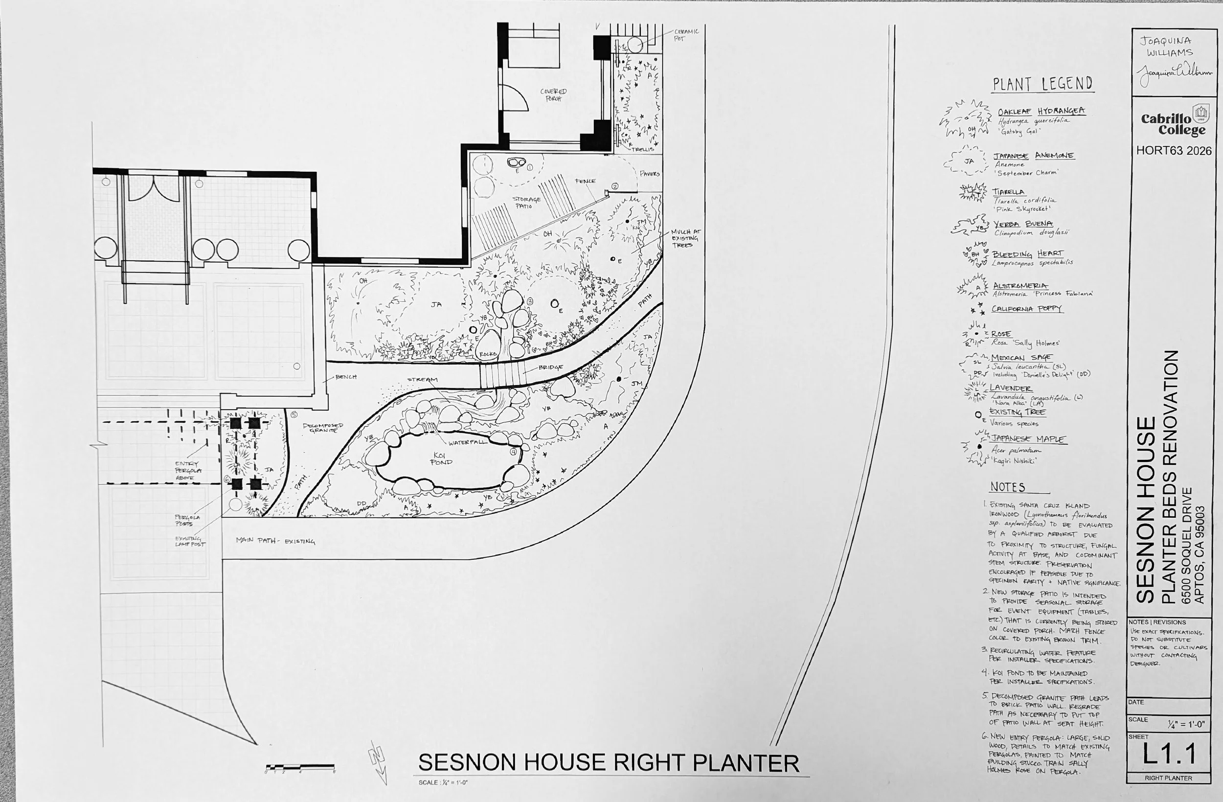 Landscape plan p.1