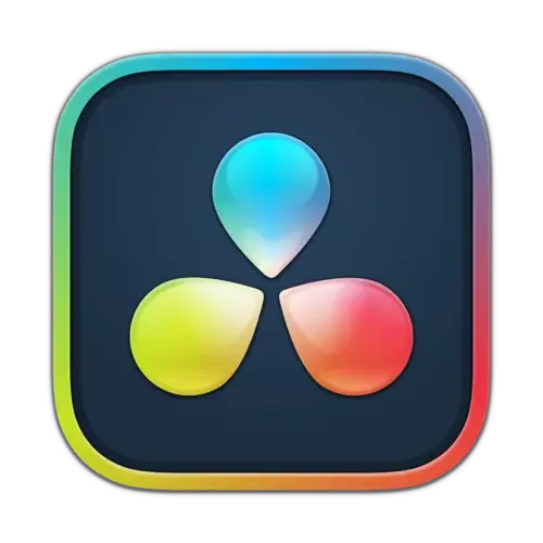Icône d'une application avec trois pétales colorés bleus, verts, jaunes et rouges.