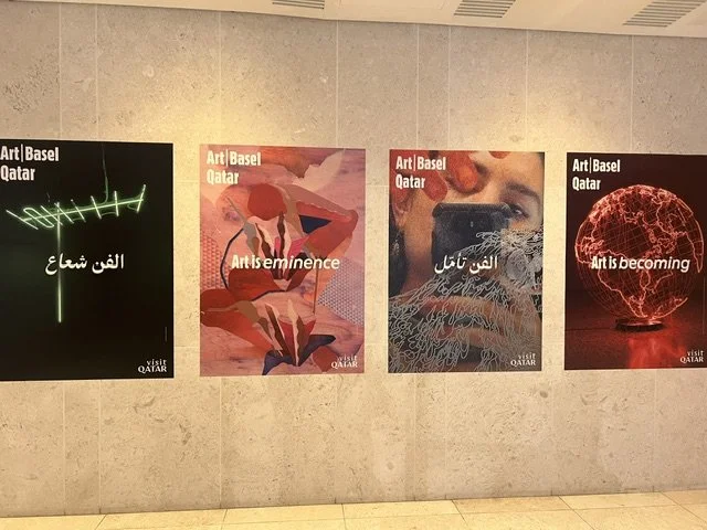 Adverts at Art Basel Qatar