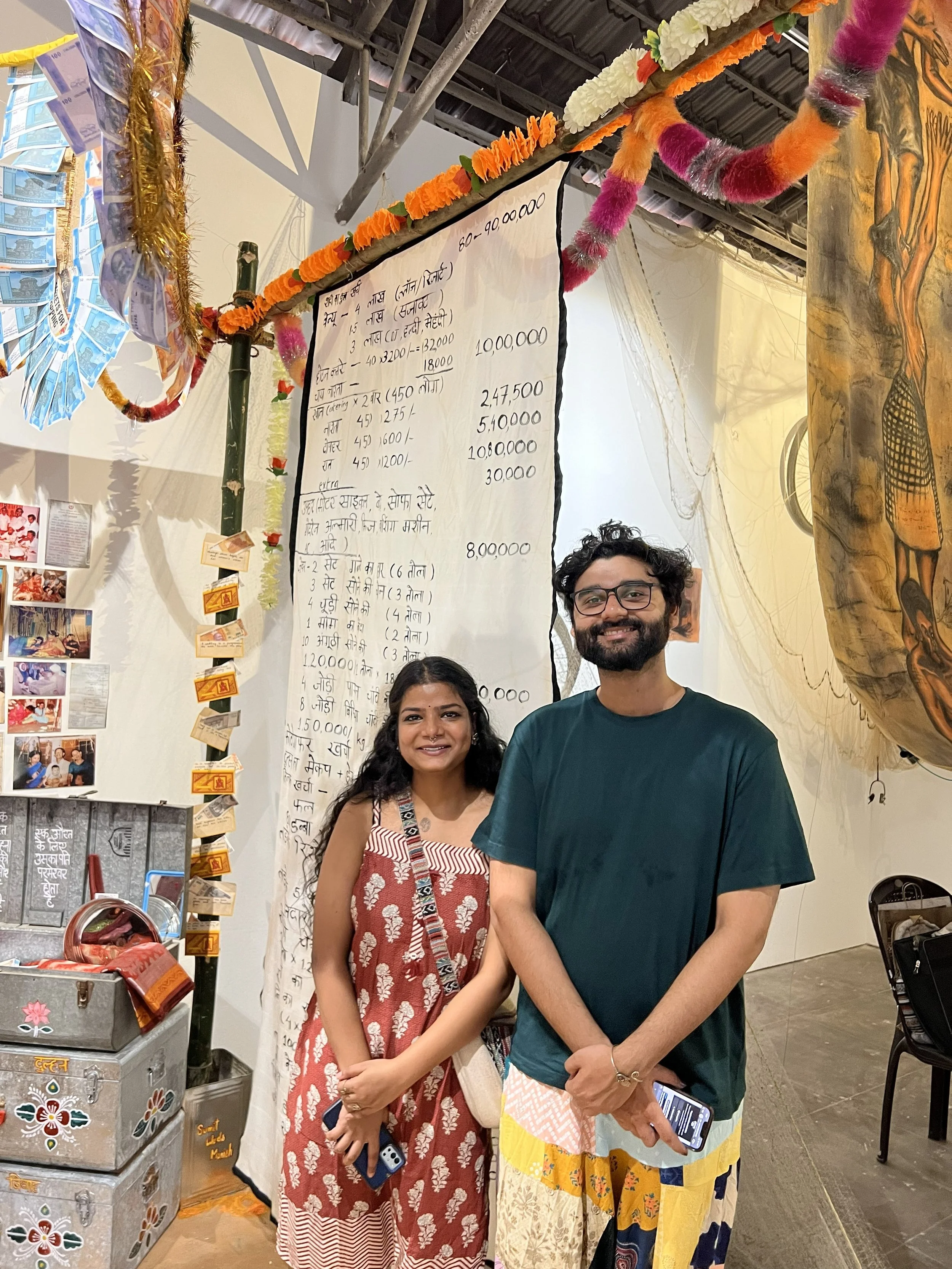 Members of Beyond 8 Collective and their artwork  Photo by Karin Zitzewitz