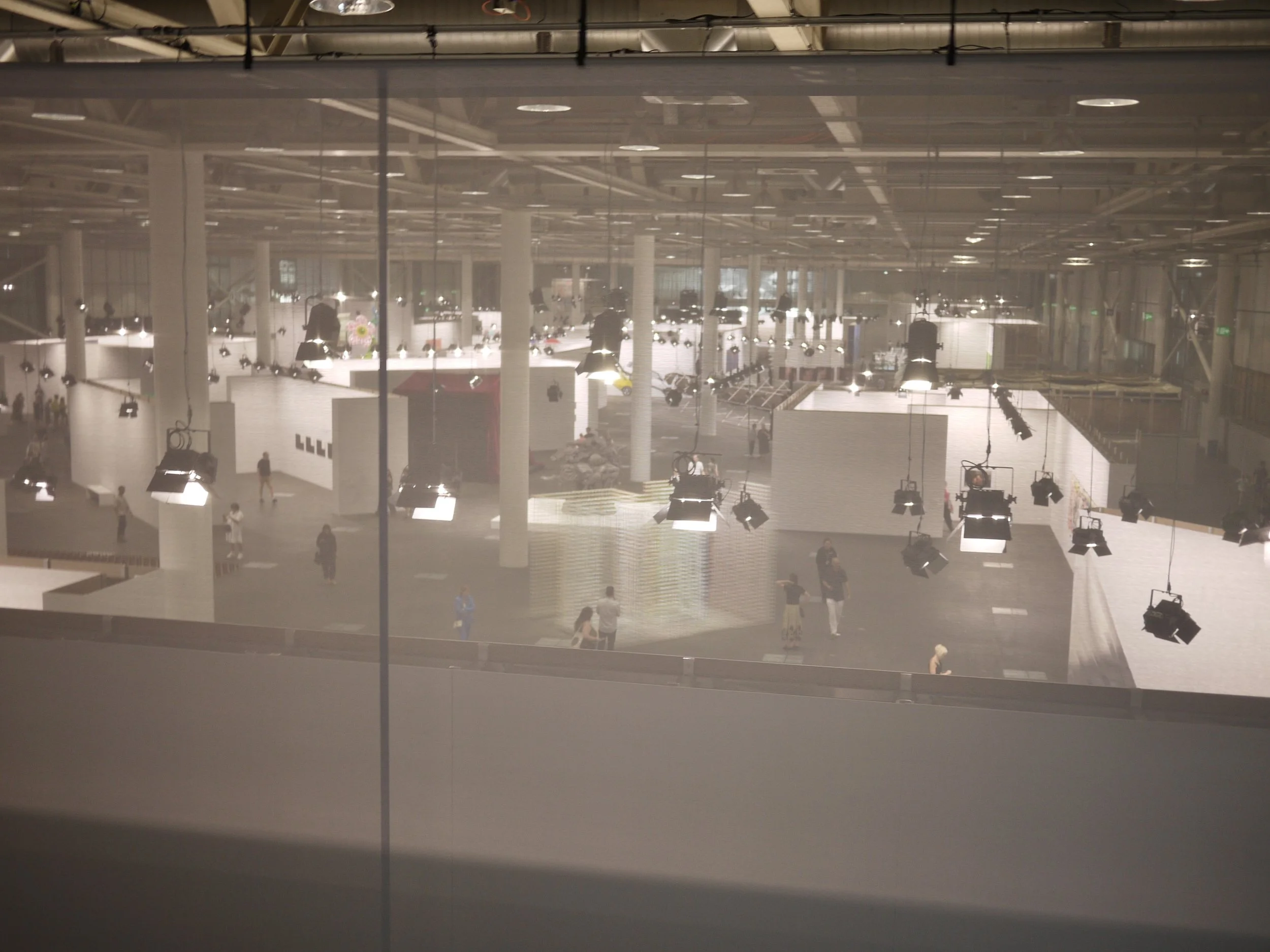 Art Basel’s Unlimited sector seen from above