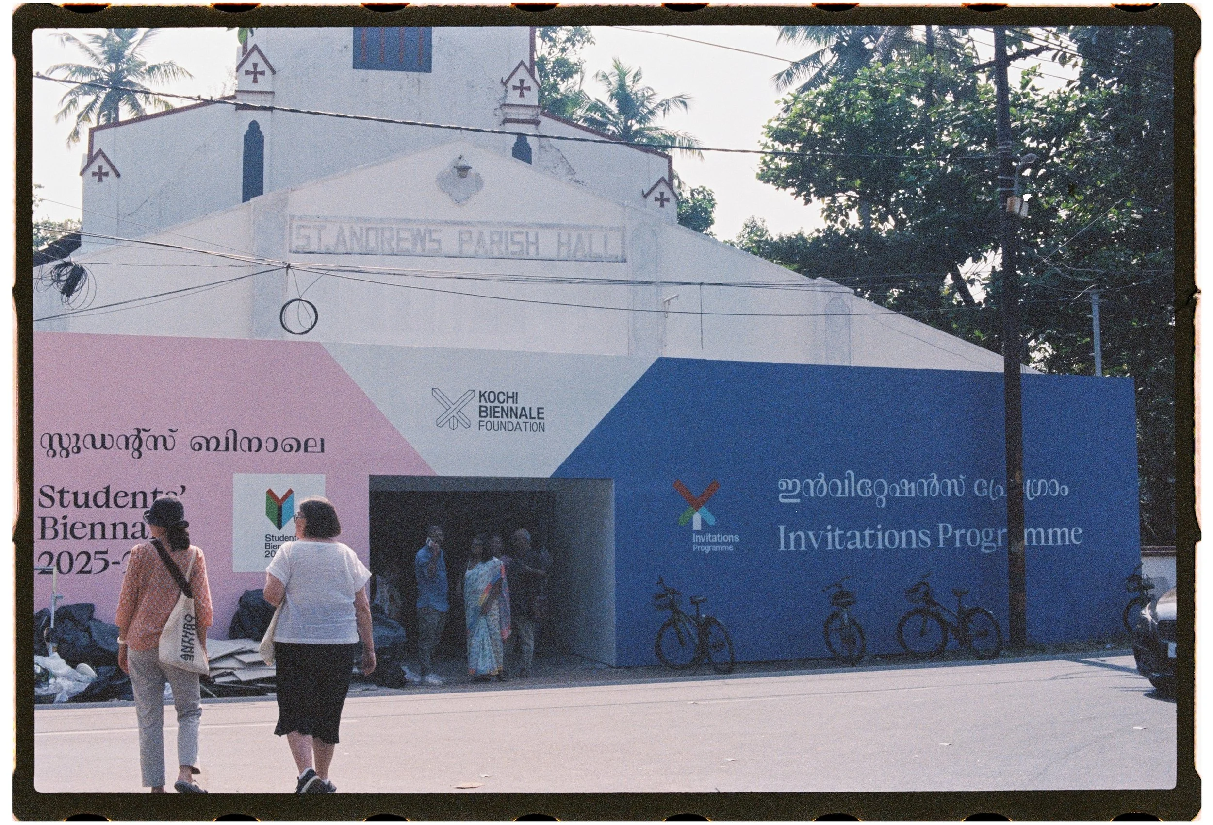 Walking towards the St. Andrews Parish Hall  Photo by Rugun Sirait