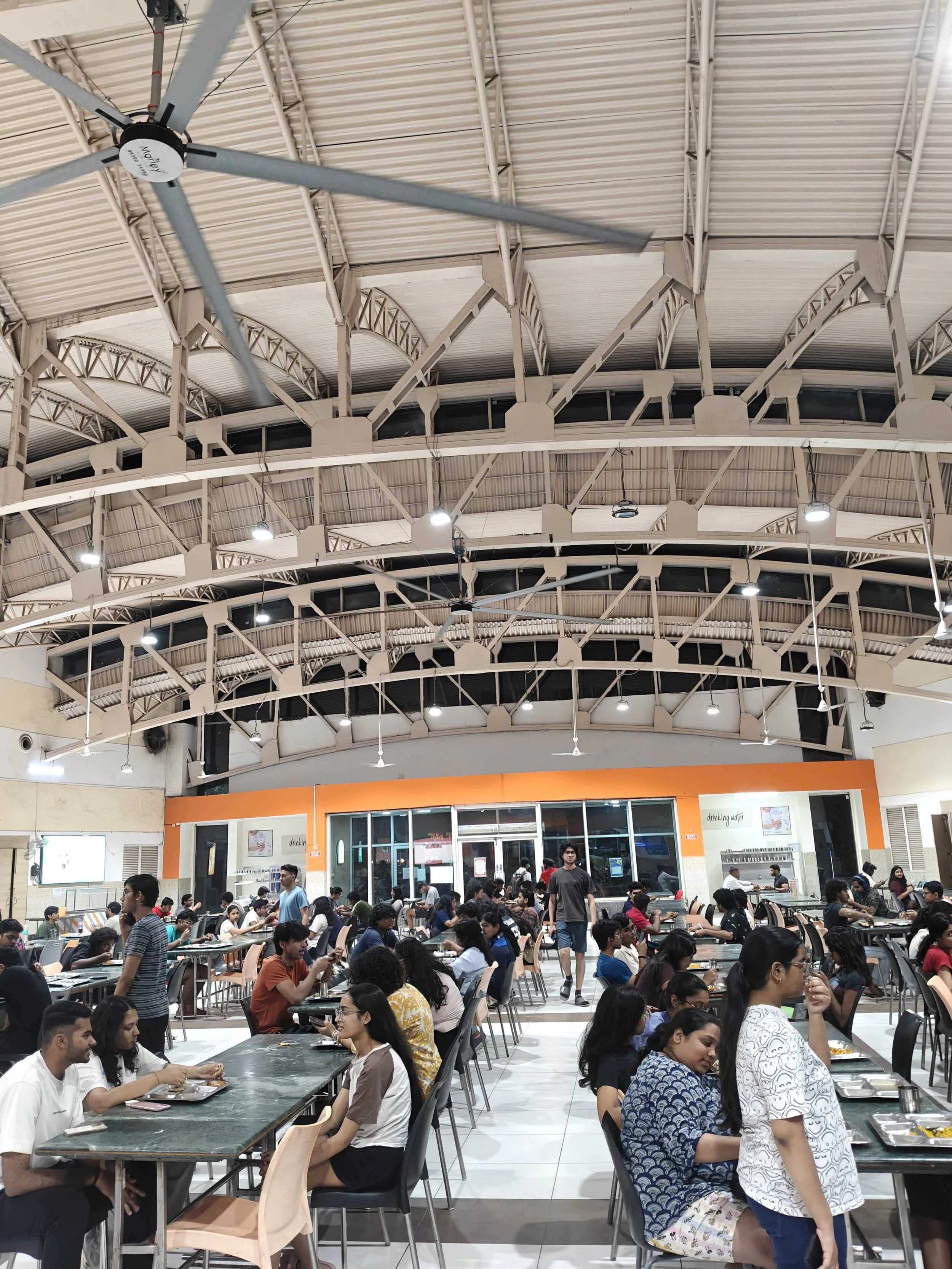 Dinner time at Dining Hall, SNU campus