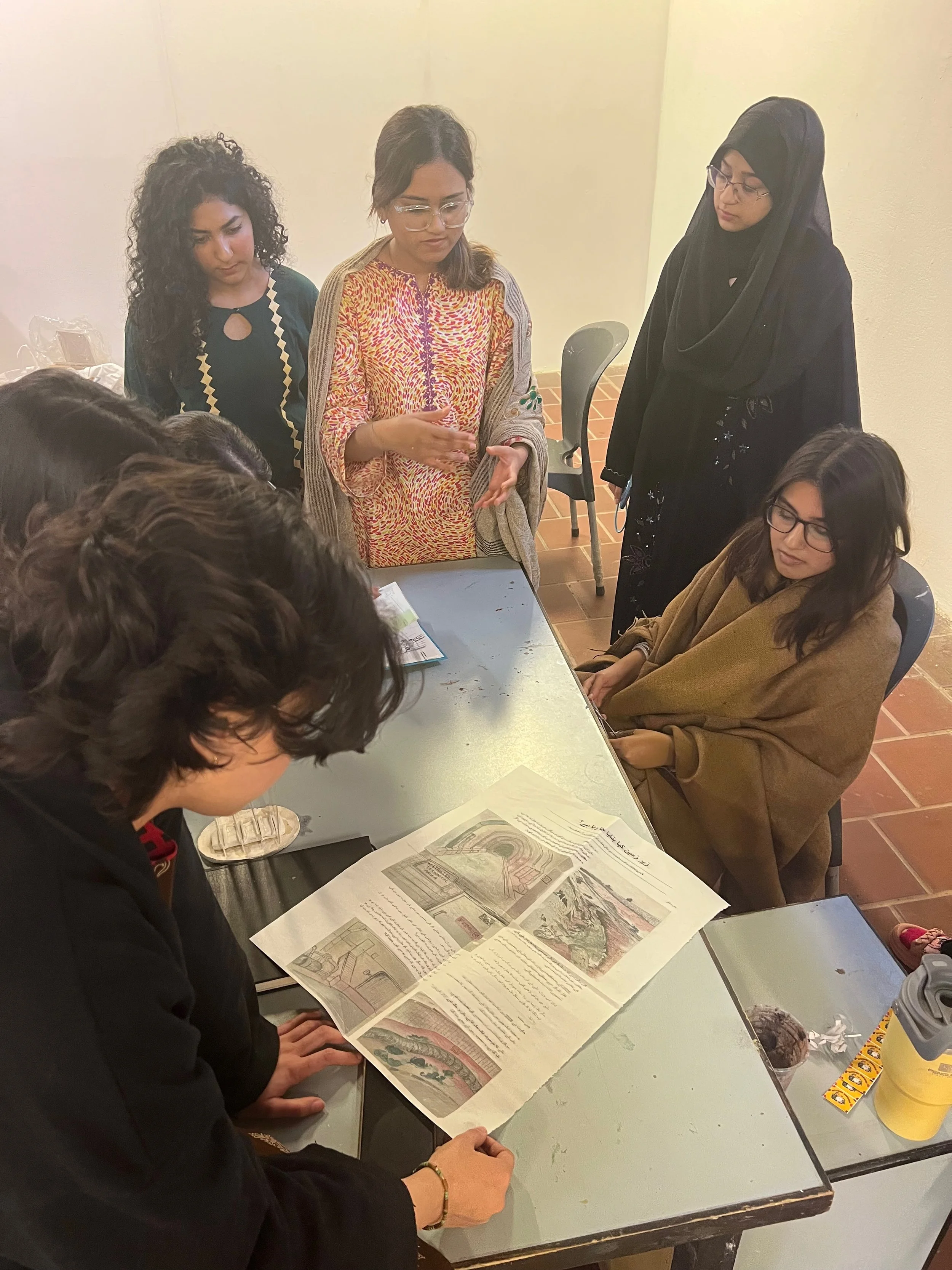 IVS students are encouraged to work with commercial vendors on production, as Eesha Adil did for a newspaper describing her future world.
