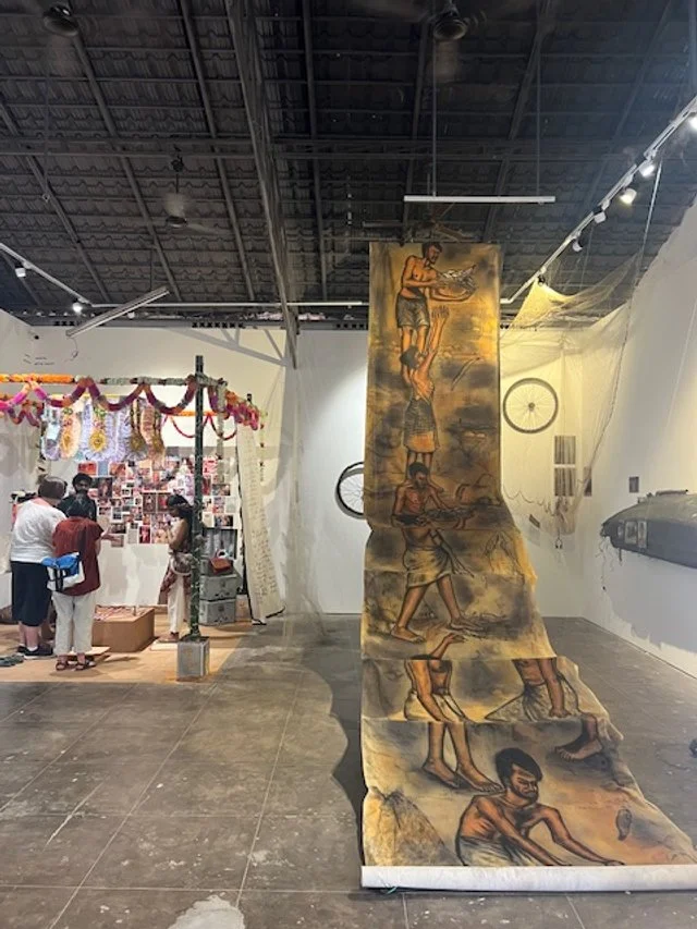 Work by Abhishkek Kolapudi next to Beyond 8 Collective’s work Photo by Manuela Ciotti