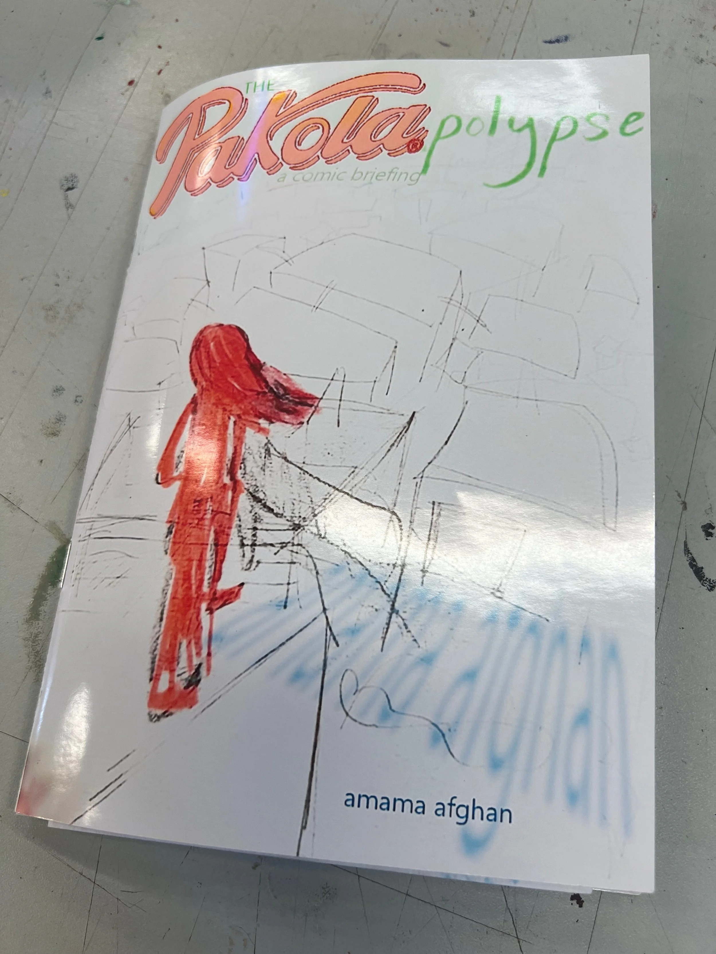 Amama Afghan's final comic book, Pakolapolyspe.