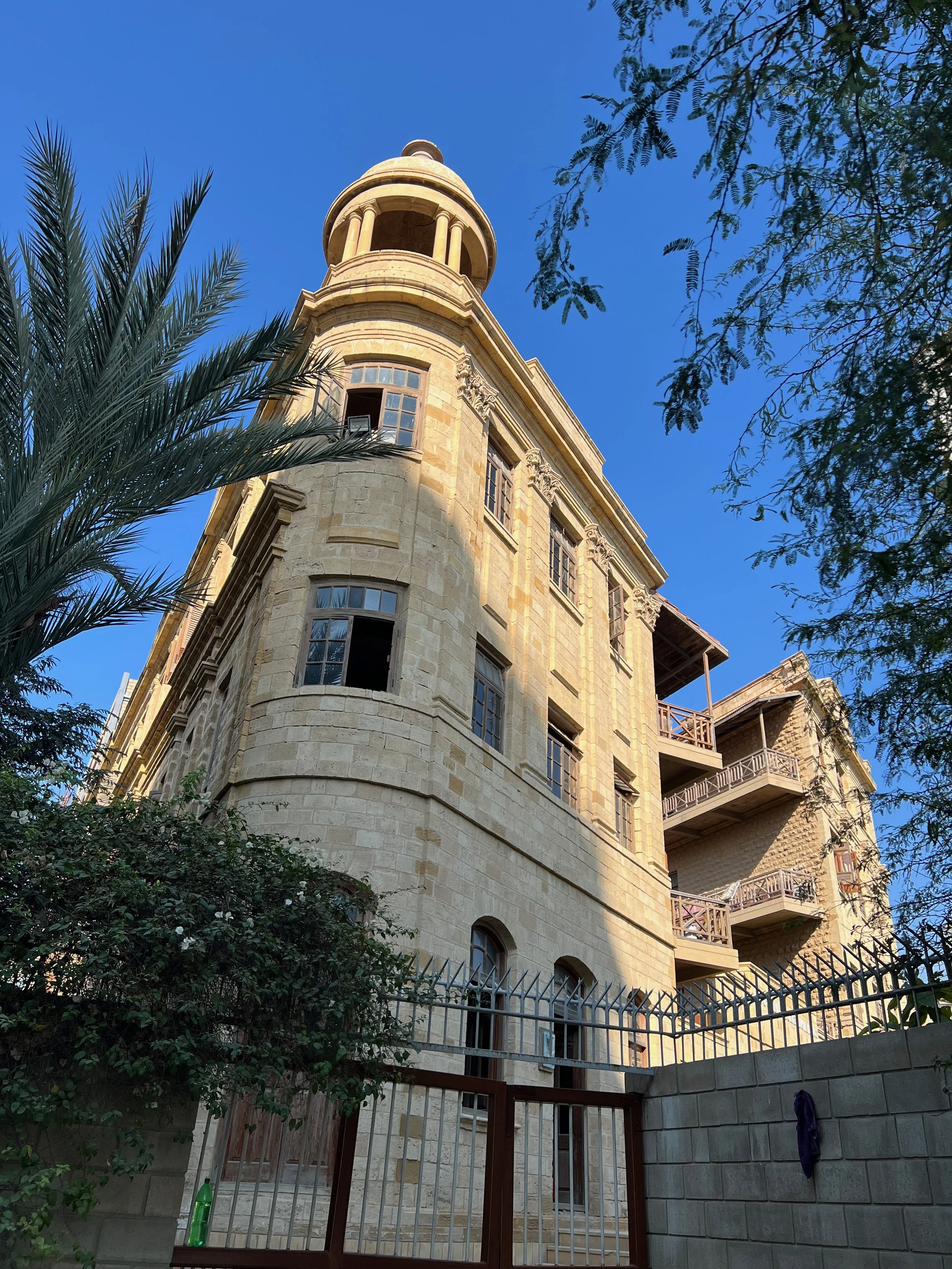 A view of Indus Valley School of Art and Architecture's mail building.