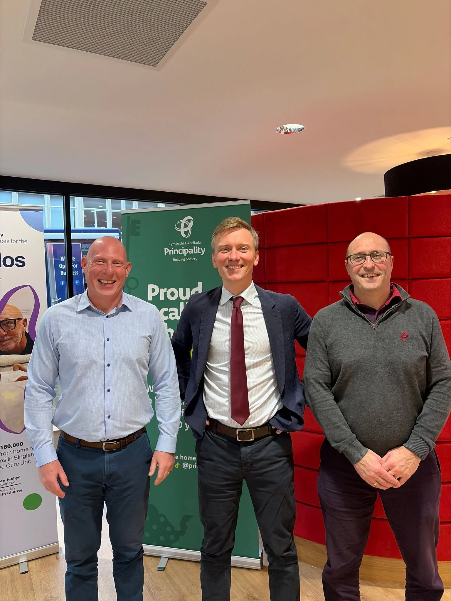 Very grateful for shelter from Storm Claudia and the chance to visit the team at Principality Building Society&rsquo;s new branch a few weeks ago. It was great to hear that relocating to the city centre has boosted footfall&mdash;moves like this are 