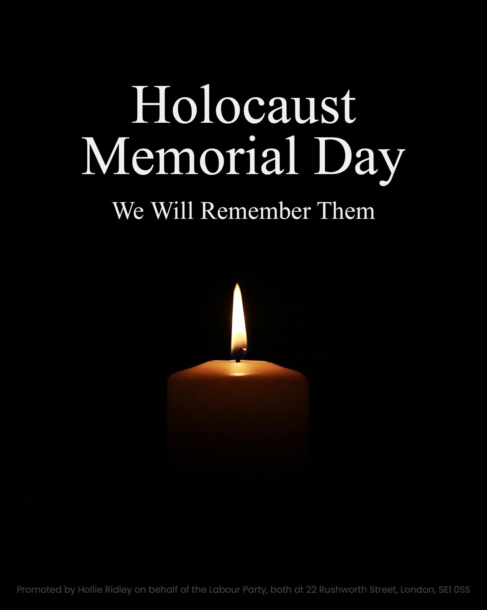 Today, in Swansea and around the world, we remember the six million Jewish victims of the Holocaust, along with all those who suffered under the Nazi regime and in genocides throughout history.

On this Holocaust Memorial Day, we honour their memory 