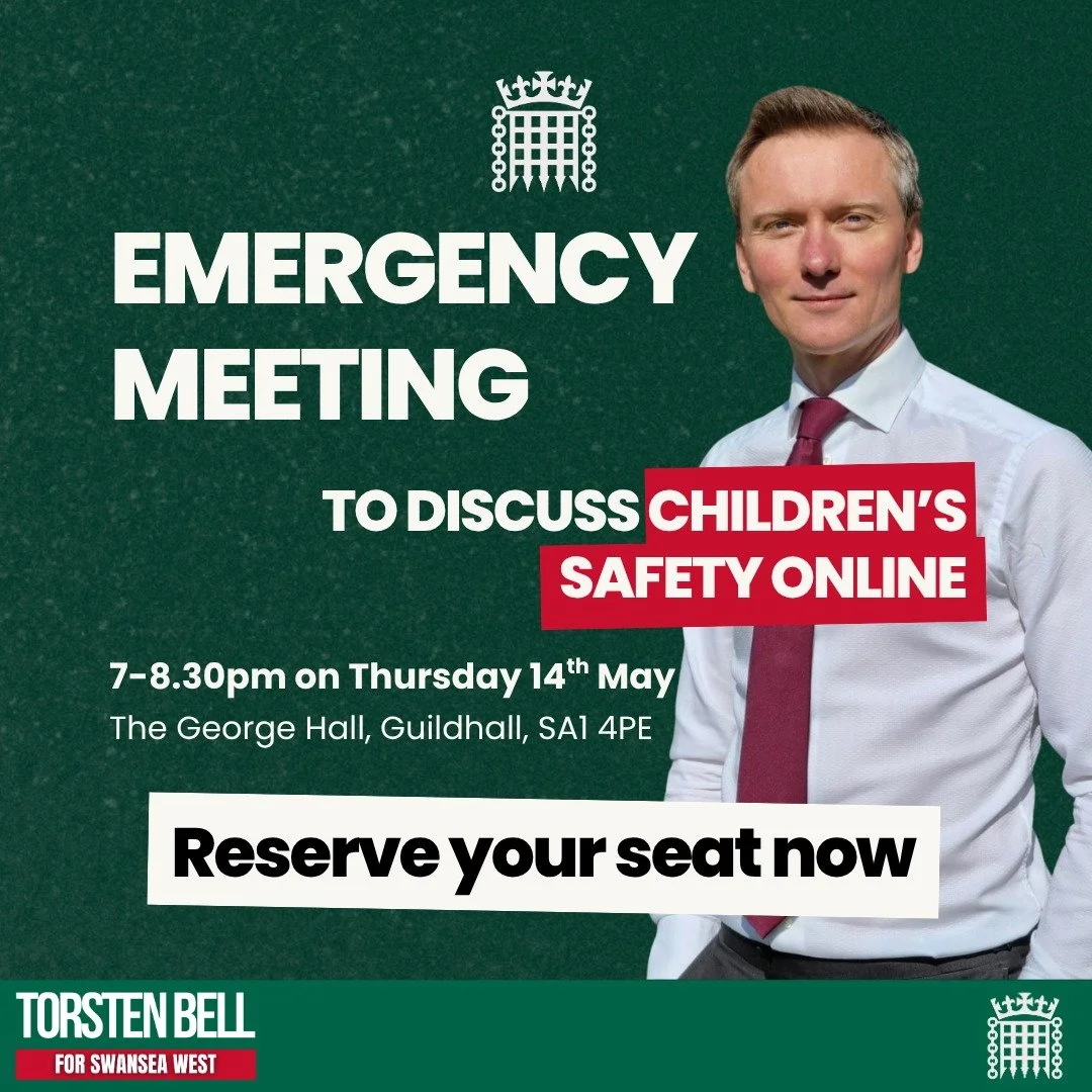 ⏰ Seats still available ⏰

The impact of social media on children is the number one issue people have contacted me about this year so far. As the consensus grows that more needs to be done, I&rsquo;m hosting an emergency meeting to make sure people i
