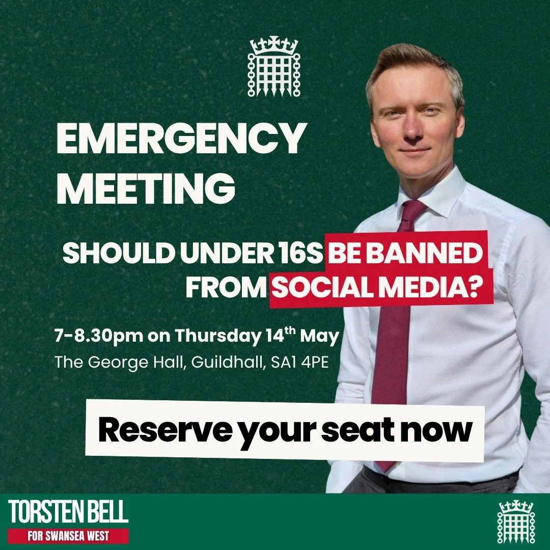⏰ Limited seats still available. Reserve yours at torstenbell.org/emergency-meeting-on-social-media ⏰

The impact of social media on children is the number one issue people have contacted me about this year so far. As the consensus grows that more ne