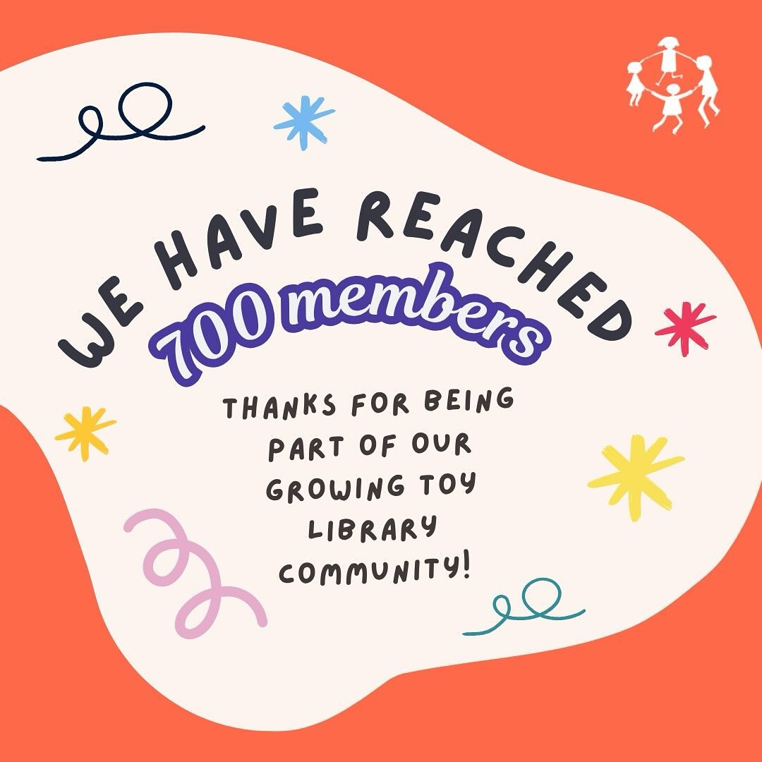 Our toy library has officially reached a big milestone &mdash; 700 families strong! Thank you to each and every member for helping us grow our community of play, sustainability, and connection. Here's to many more shared adventures ahead! 🧸💫