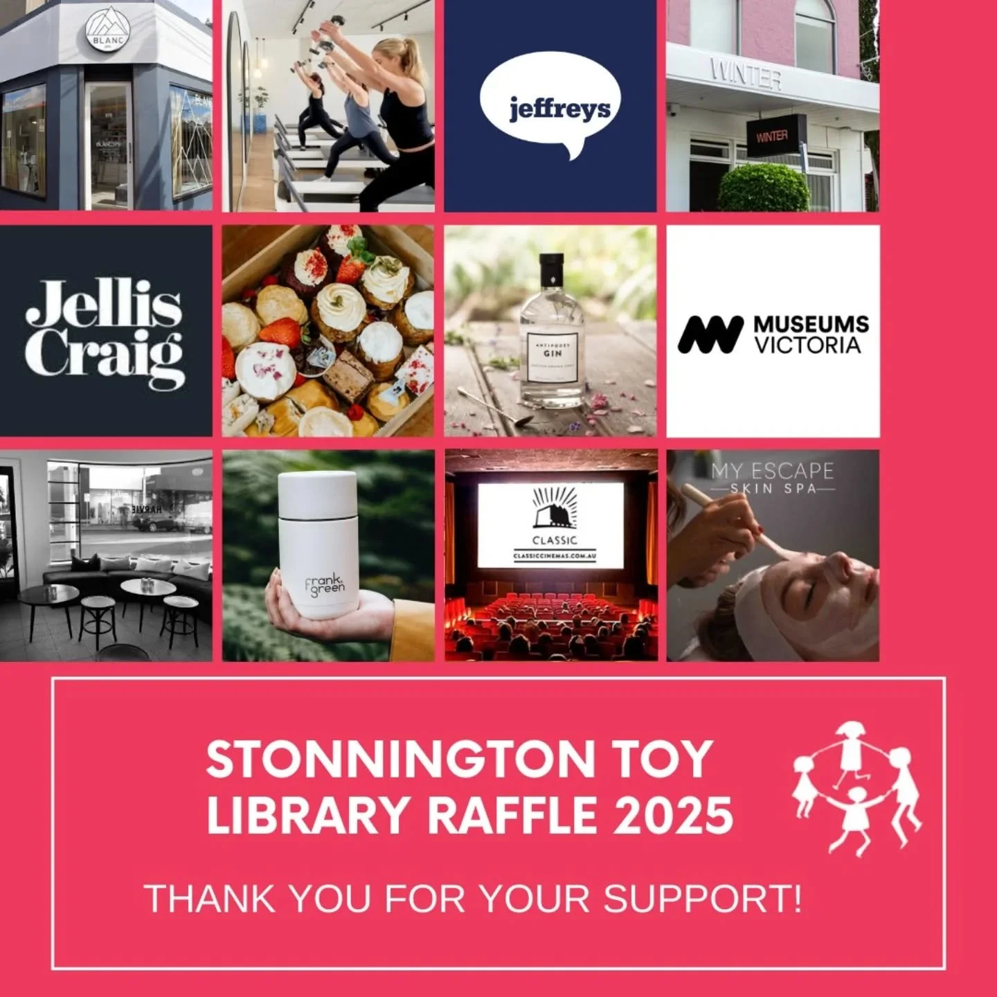 🎉 Fundraiser success! $9000 raised to help keep our toy library service running smoothly in 2025/26 

🙏🏼Thank you so much to everyone who bought a raffle ticket this year! We appreciate you all

🥰 We are so thankful to wonderful local businesses 