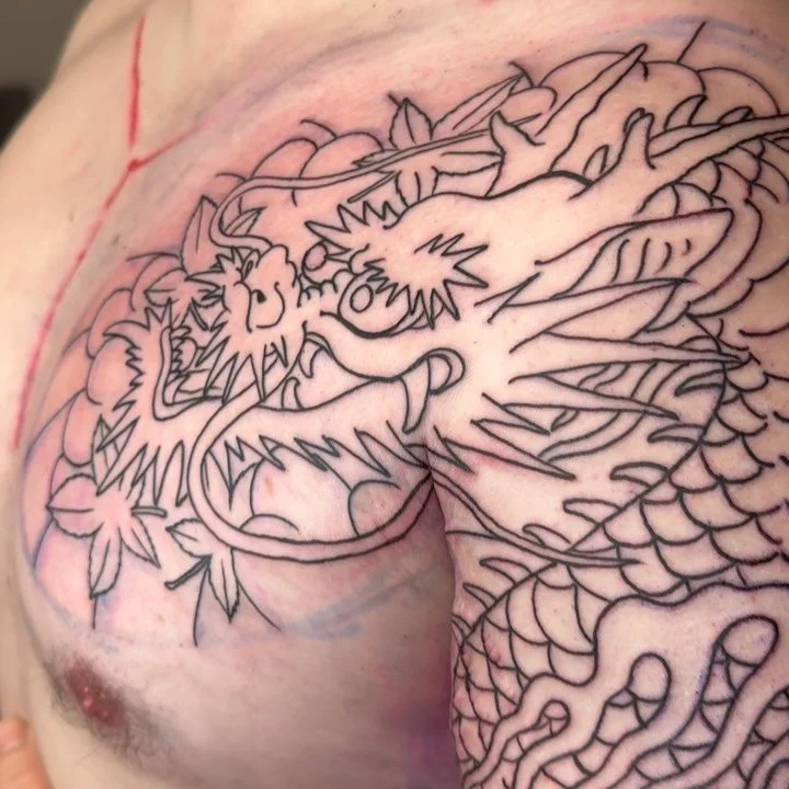 Great start on this sleeve. Thank you🙏
Done @ugly_youth_tattoos 
Books open for December.
.
.
.
#japanesetattoos #irezumi #wabori #tattoos #aachentattoo #colognetattoo