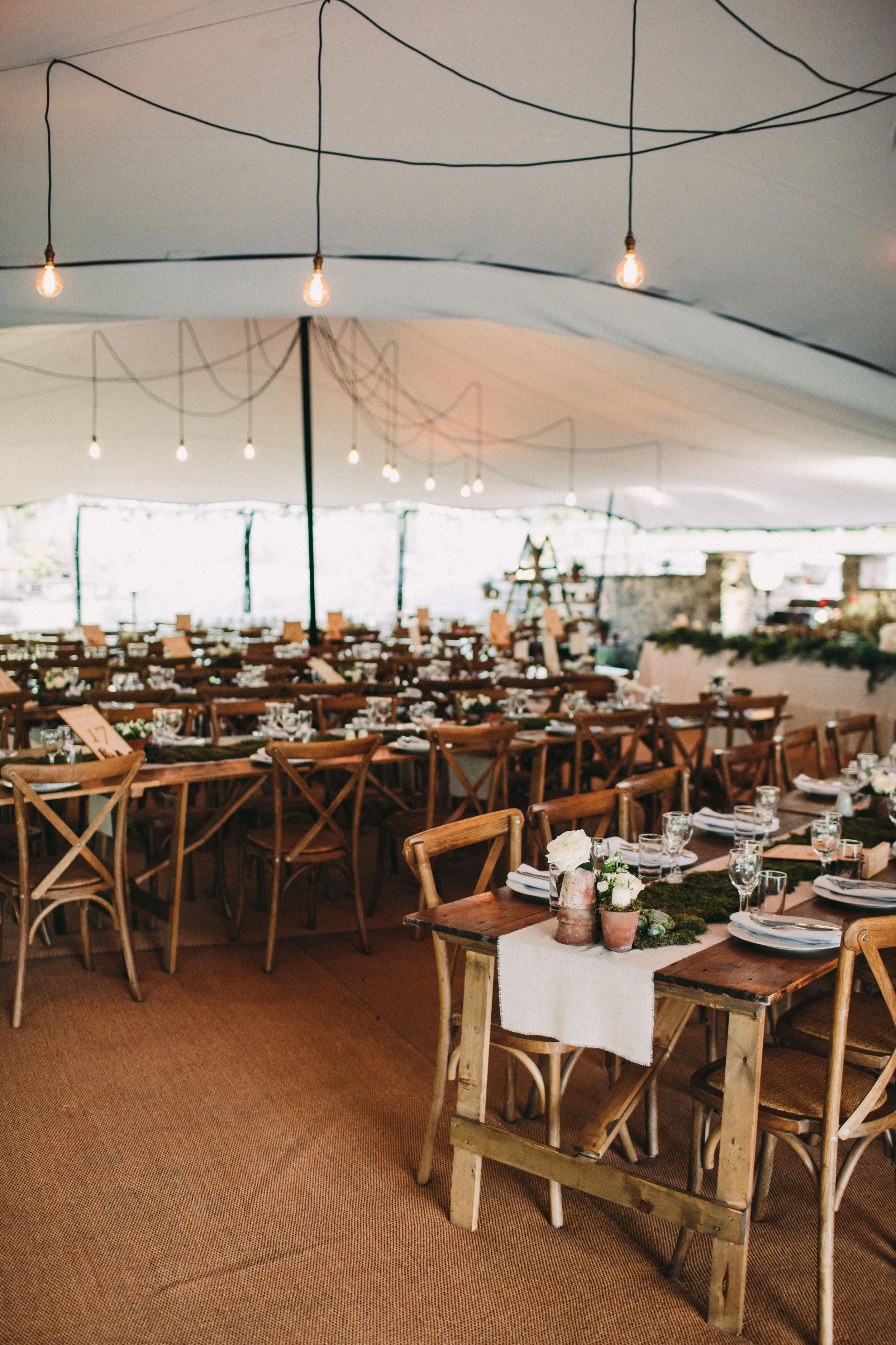 boho stretch tent wedding in north wales