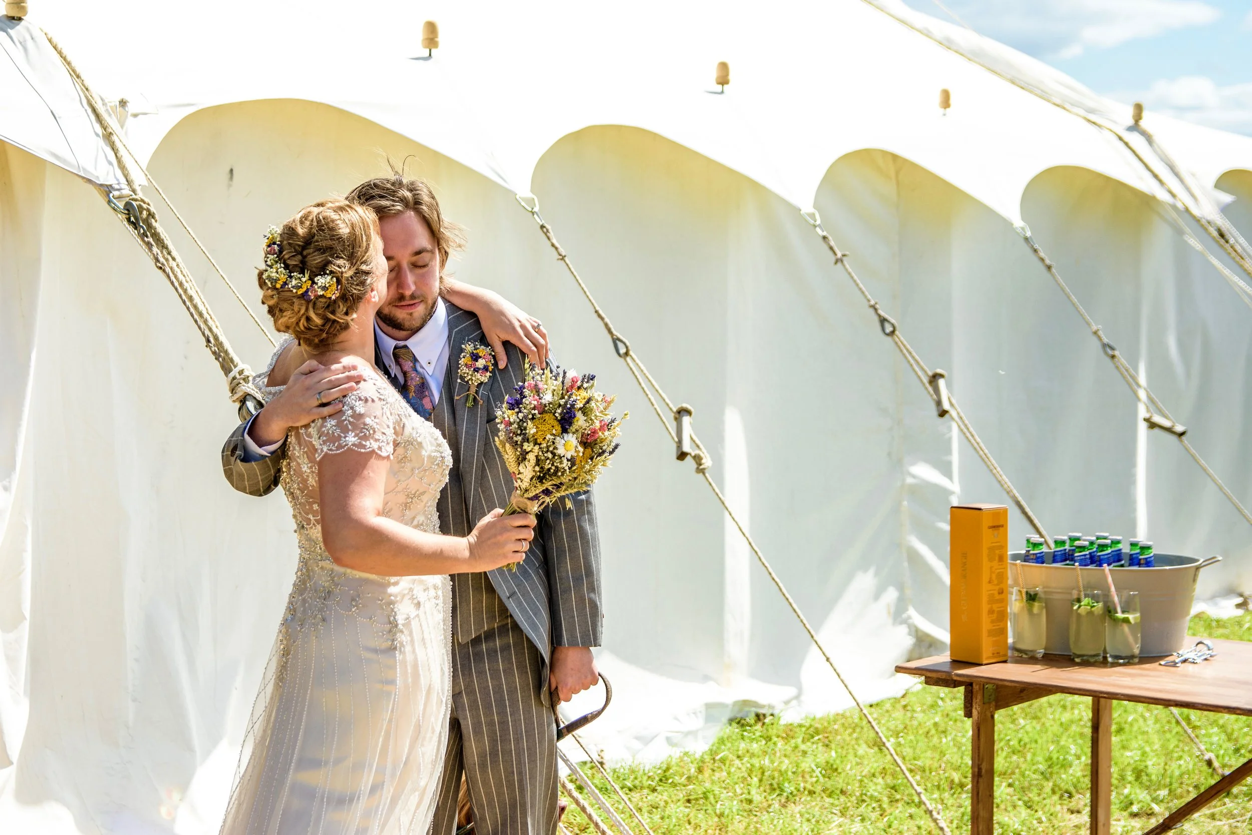 12 x 18m marquee in lancashire