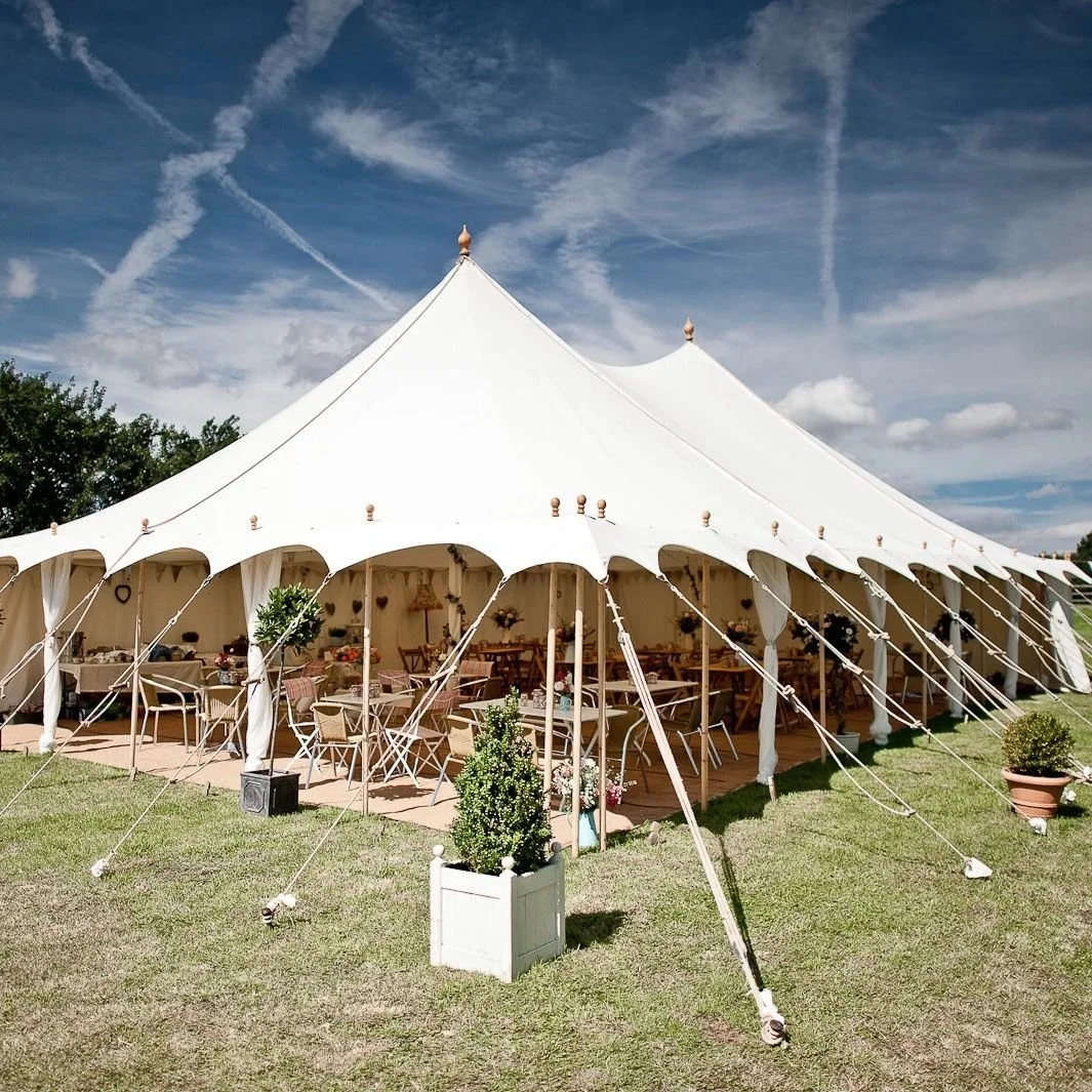 9 x 15 m pretty petal traditional wedding marquee near manchester