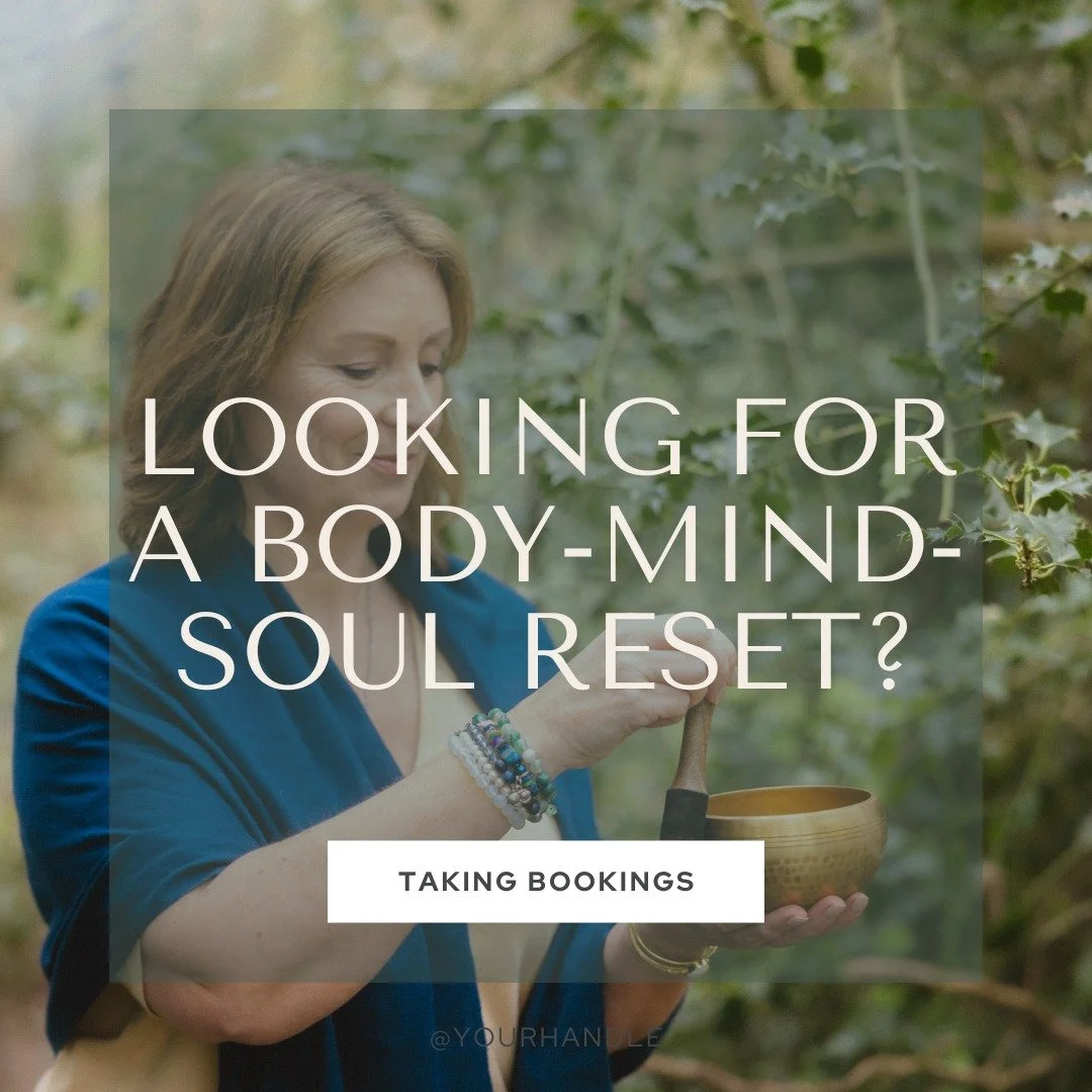 If you could be in a space where you feel heard, seen, valued and held would you go? Even better, a space where you feel lighter, brighter, happier and more content afterwards, like you've had a body-mind-soul reset? I'm offering a unique combination