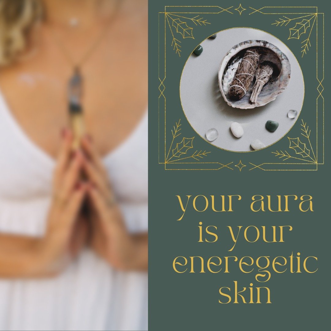 We talked about this in our weekly online community recently, it's such an interesting way to think about your aura. You have a subtle, invisible biofield that surrounds and permeates the physical body. This acts as a semi-permeable, protective bound