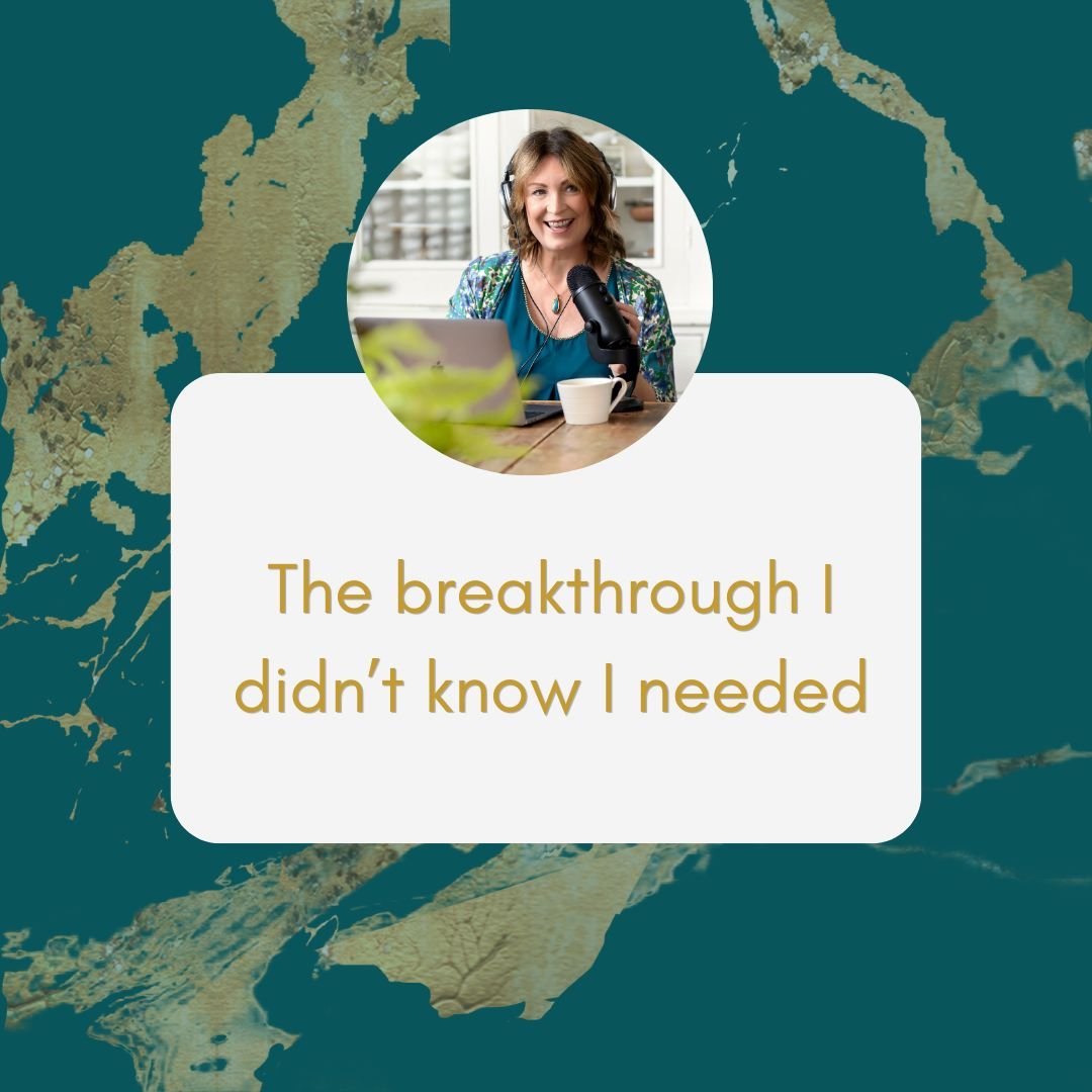 I've found that breakthroughs can feel messy, confusing, conflicting even but afterwards there's always a sense of movement, of feeling more free and lighter. I've had many over the years, but this one, I didn't even know I needed. 

The one thing th