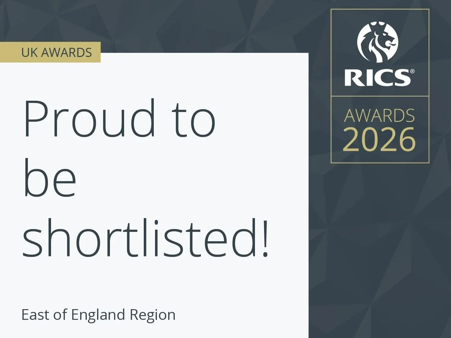 Navah Consulting has been shortlisted for the RICS UK Awards 2026