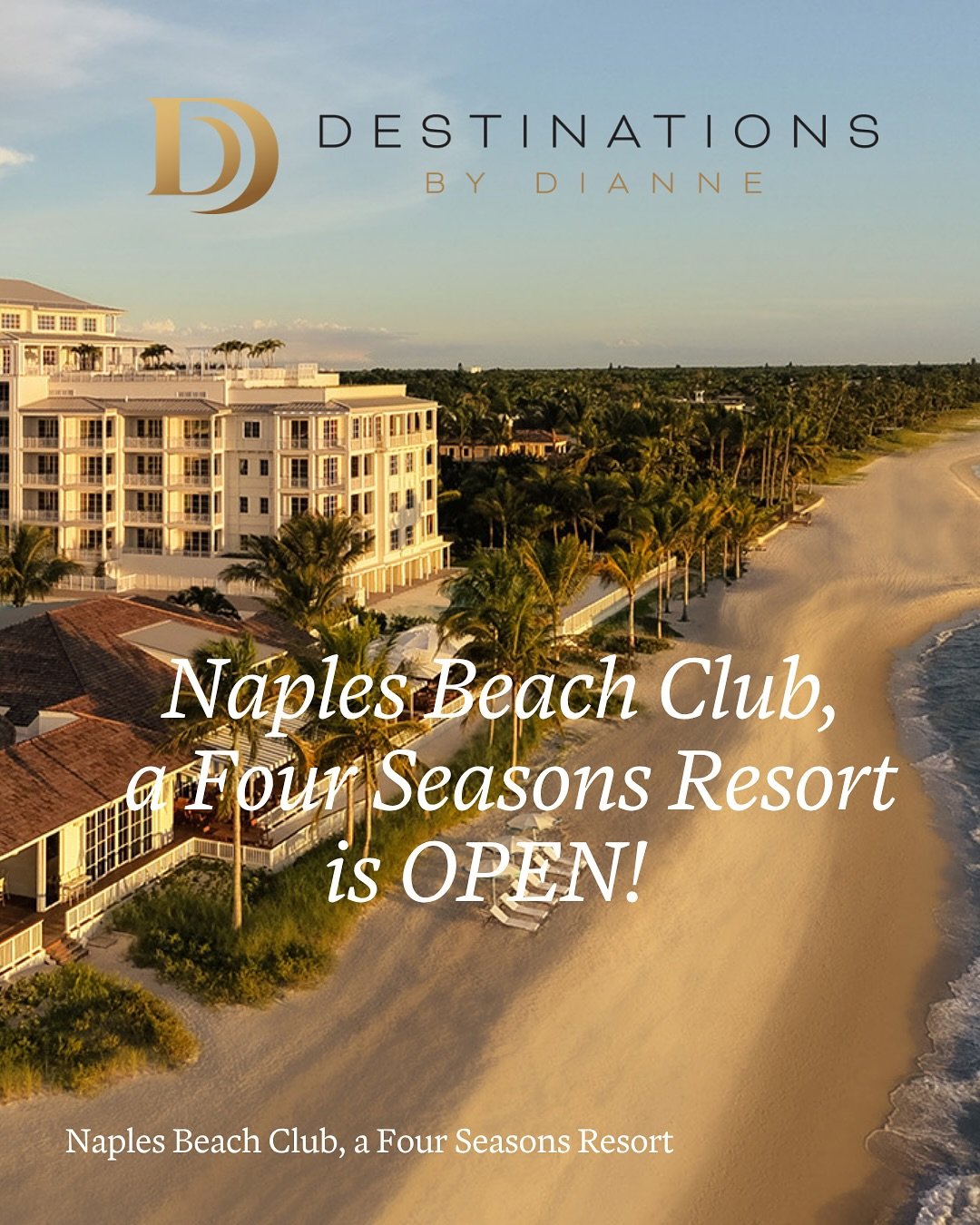 ✨ It&rsquo;s official! The new Four Seasons Naples Beach Club opens TODAY ✨
And after getting a sneak-peek visit this past weekend&hellip; I&rsquo;m in love. 🤍

This spectacular new resort brings a fresh, modern elegance to Naples:

🌴 A stunning be