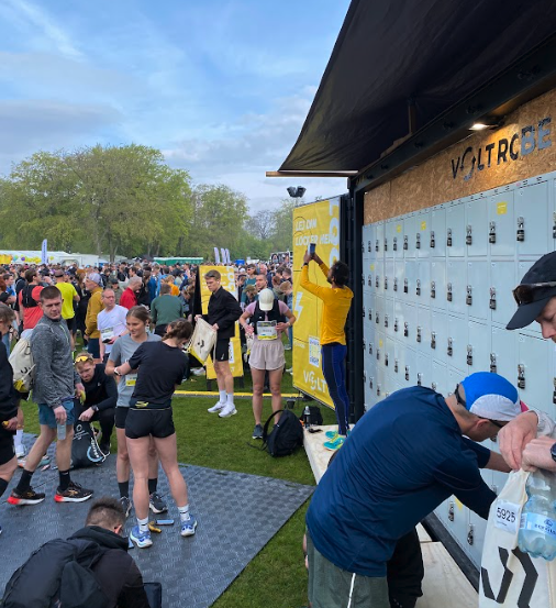 Garderobeskabe/lockers ved copenhagen marathon