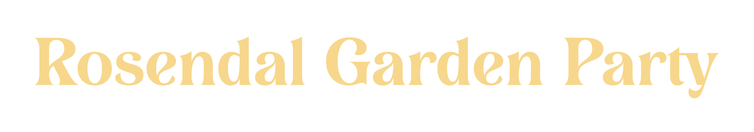 Rosendal Garden Party