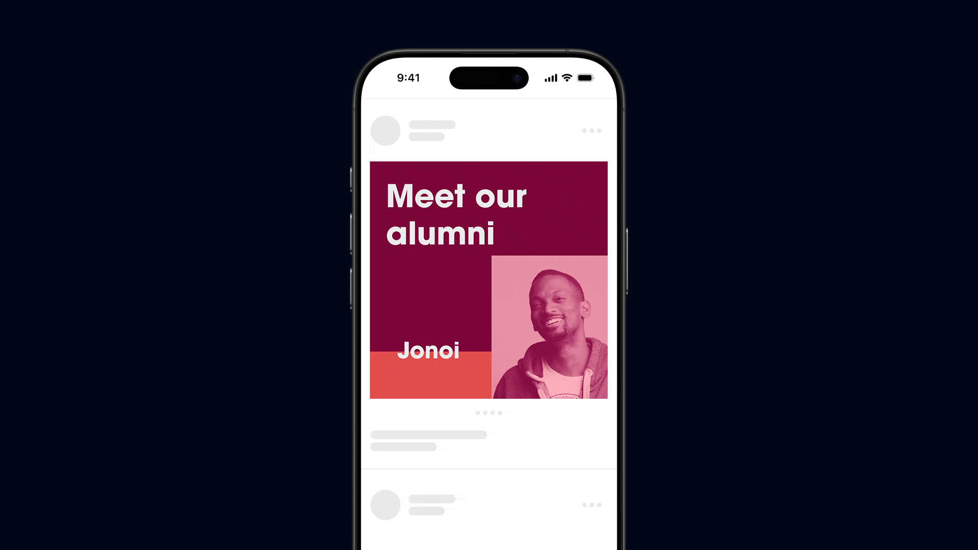 Motion design for organic social