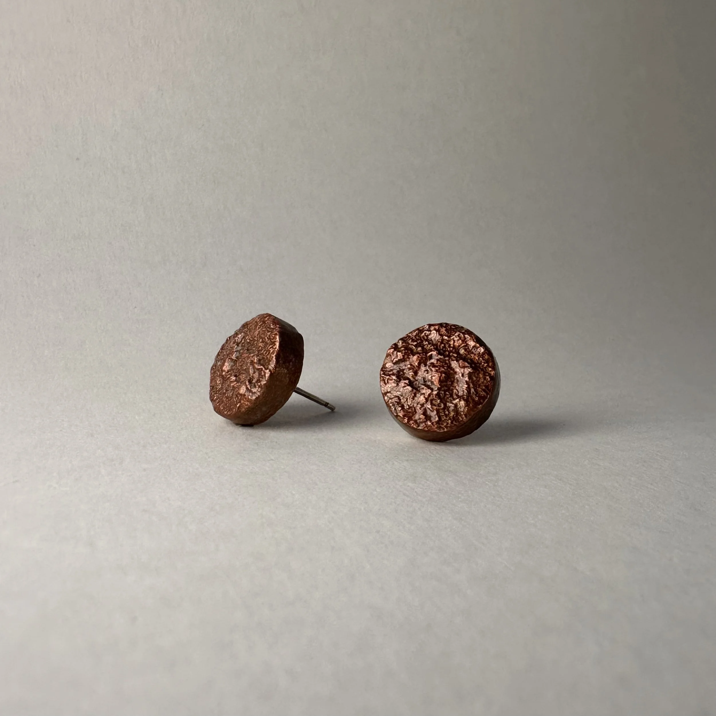 Cocoa Brown Ink & Cold Porcelain Clay Discs | ‘Hot Cocoa on a Dark, Rainy Evening’