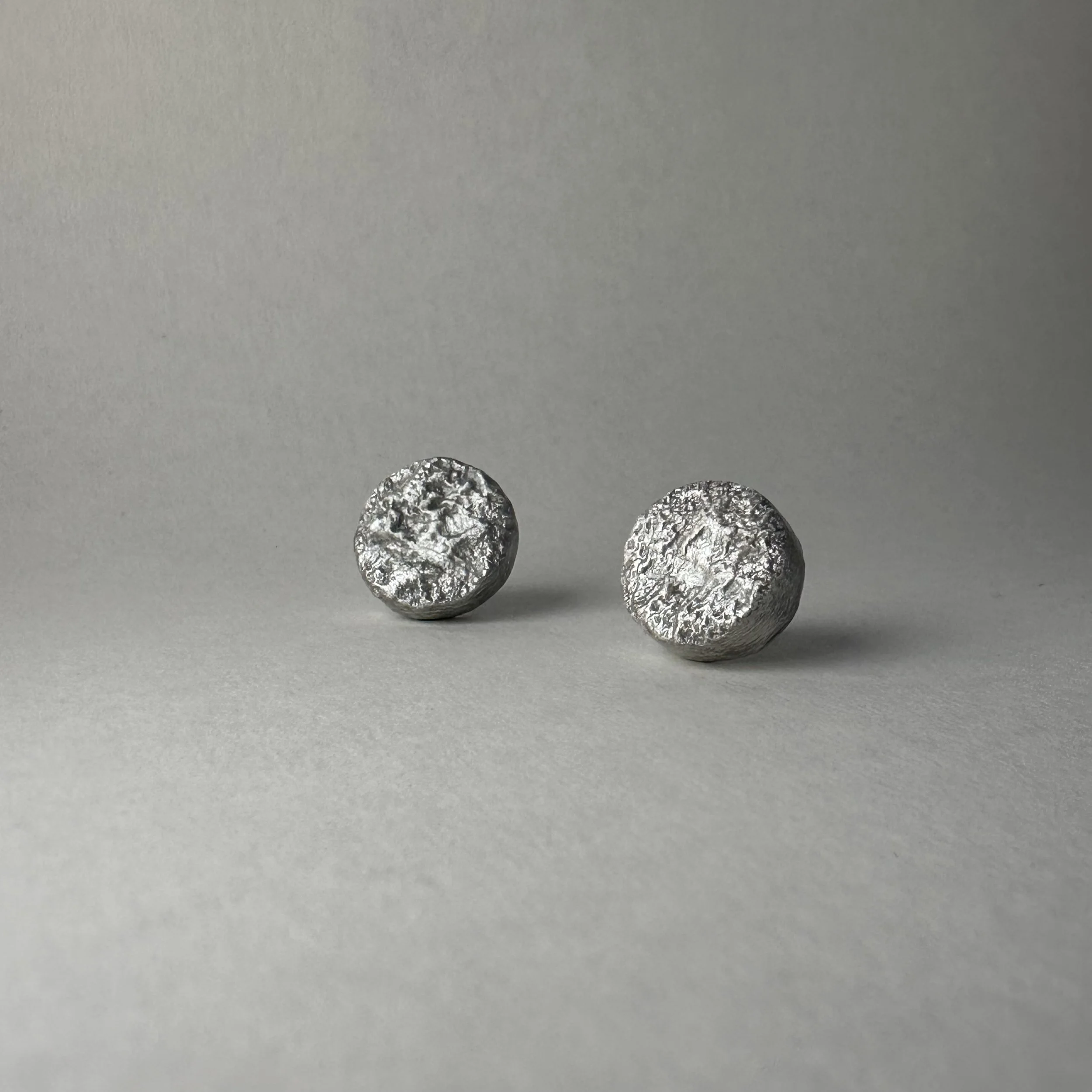 Moon Silver Ink & Cold Porcelain Clay Discs | ‘The Glow of A Watery Moon’