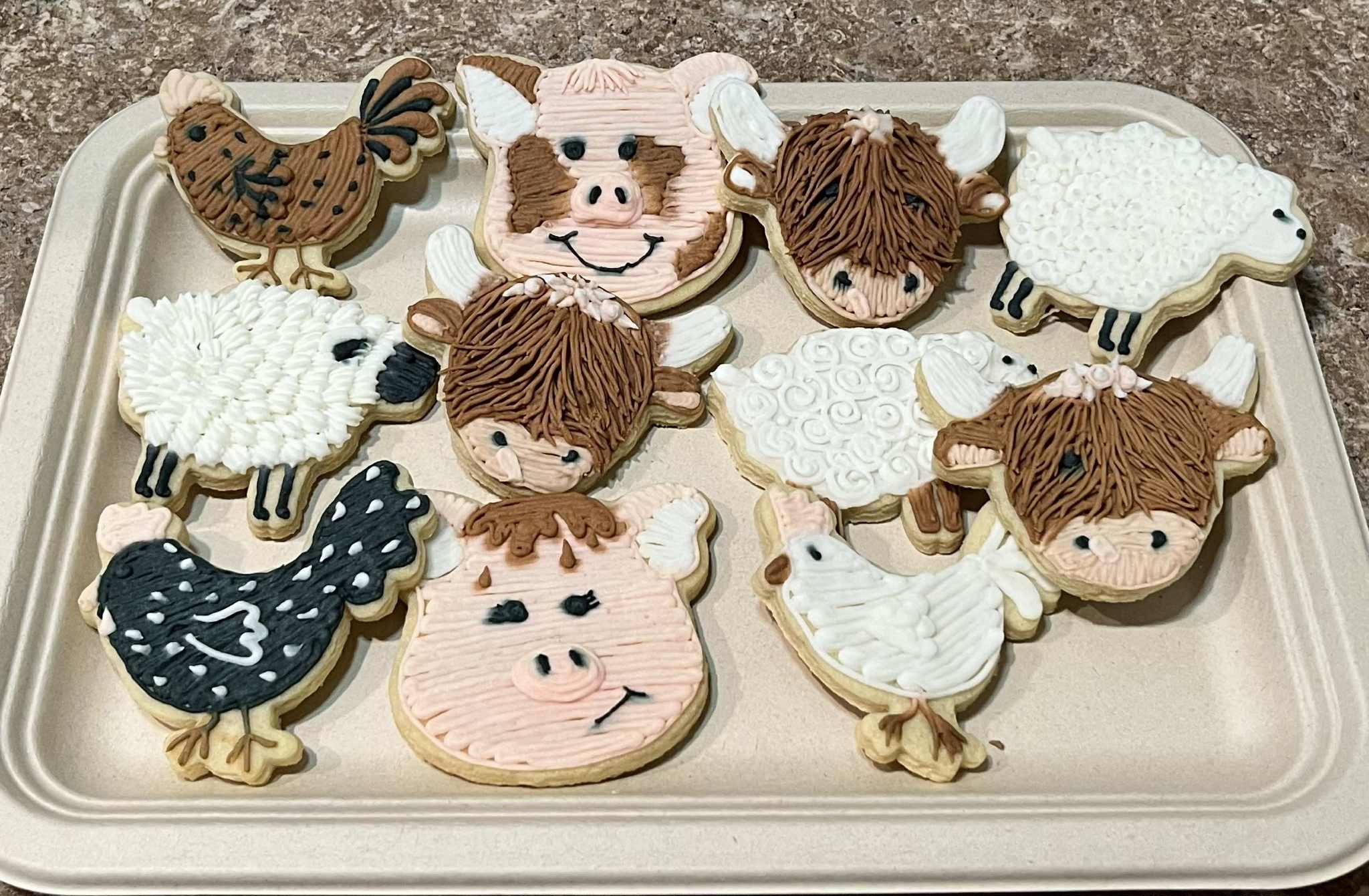 Highland Cow Cookie Decorating