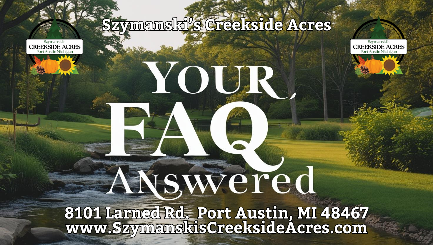 Creekside Acres: Your Questions Answered