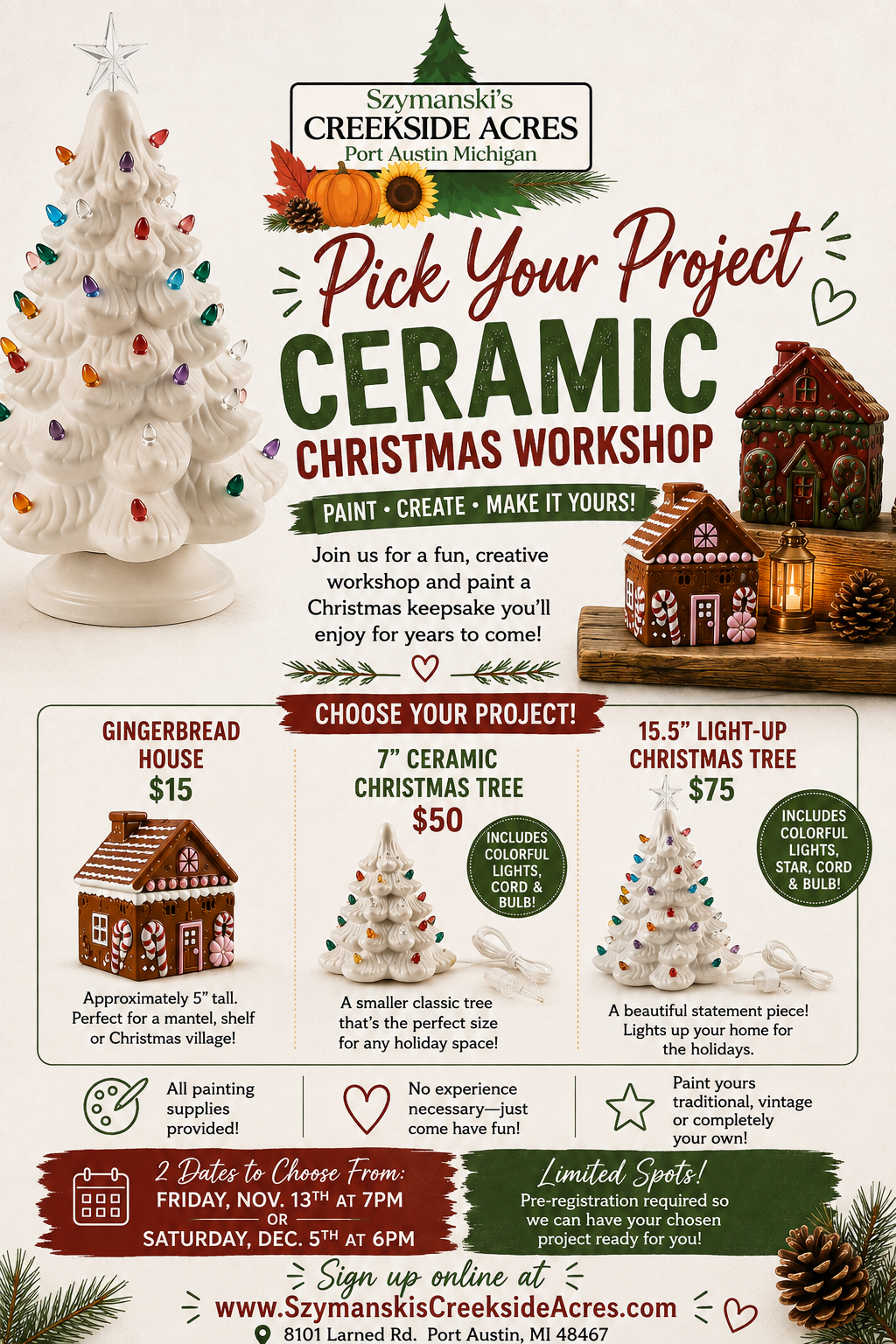 Pick Your Project: Nov. Ceramic Workshop