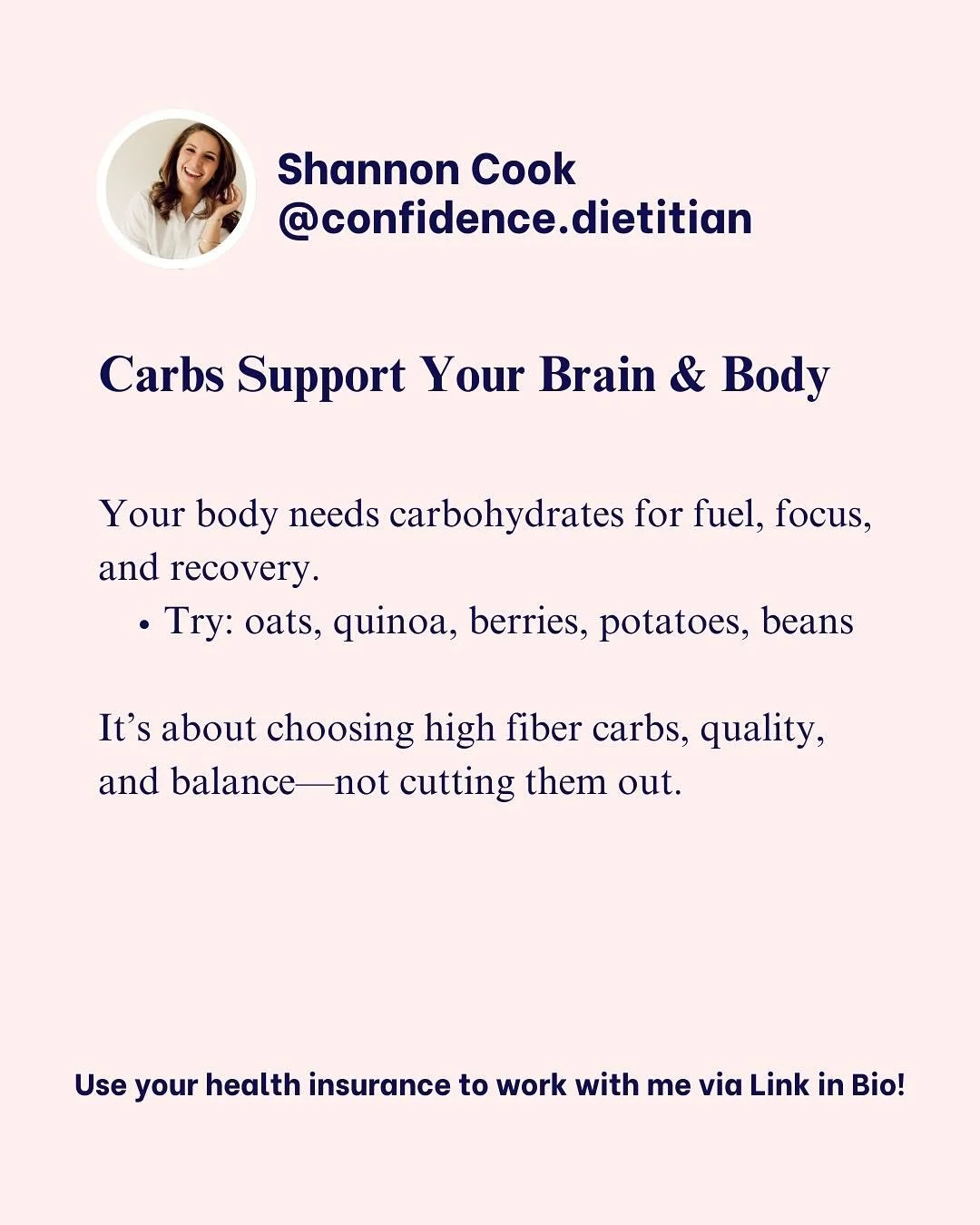Carbs are not the enemy!!
They&rsquo;re your brain and body&rsquo;s favorite fuel!

Without enough carbs, you may feel foggy, fatigued, or cranky. The right balance of carbs helps you power through your workouts, stay focused at work, and support rec