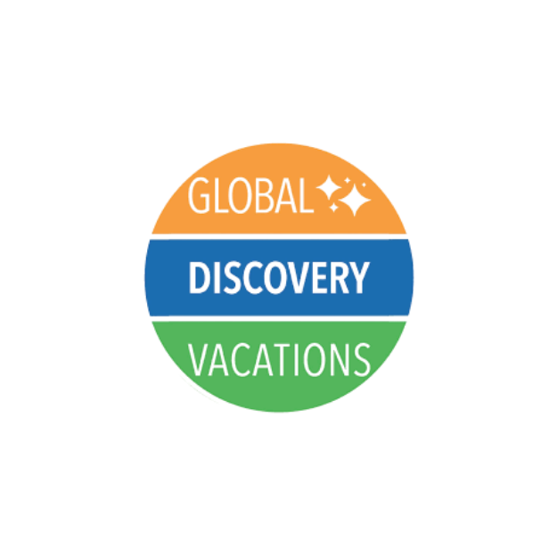 Colorful pie chart with three labeled sections: 'GLOBAL', 'DISCOVERY', and 'VACATIONS'.