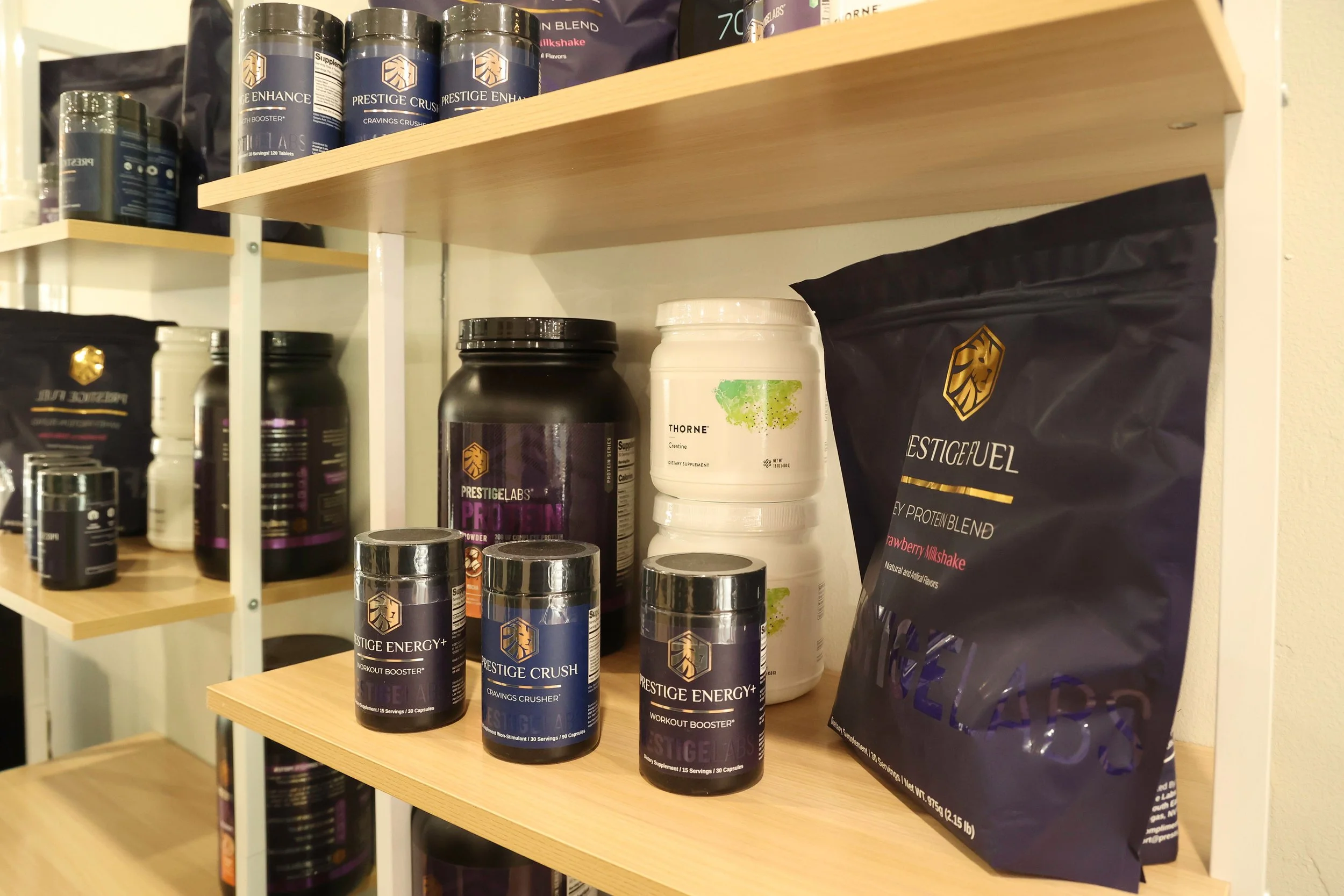 Supplements to help with fitness goals located at the genesis fit in marshfield