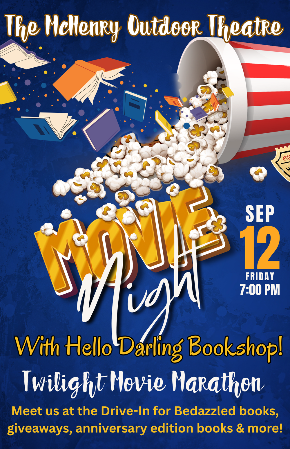 Meet us at the drive-in for a Twilight Movie Marathon