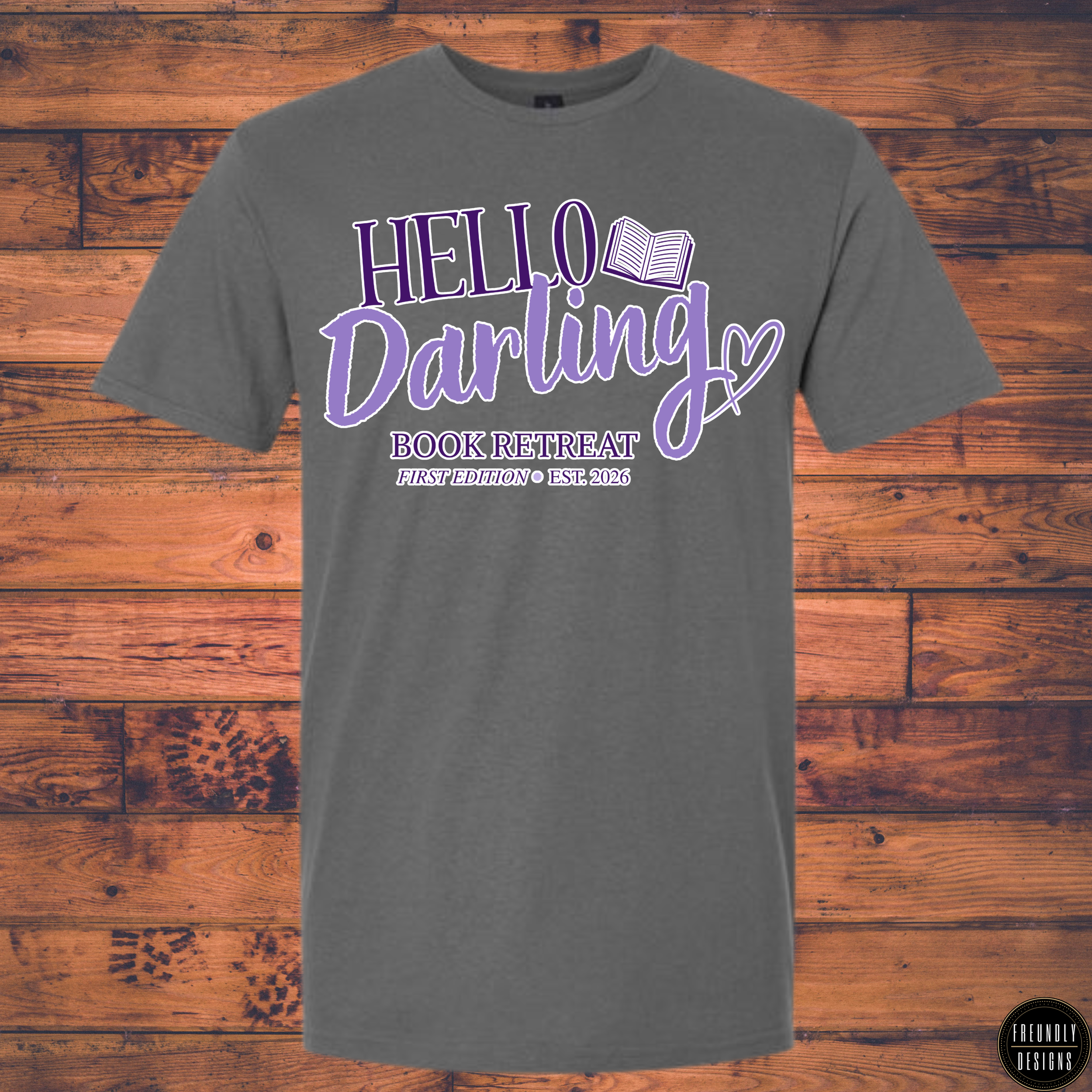 wix graphics - Hello Darling Retreat Tee - Charcoal.png