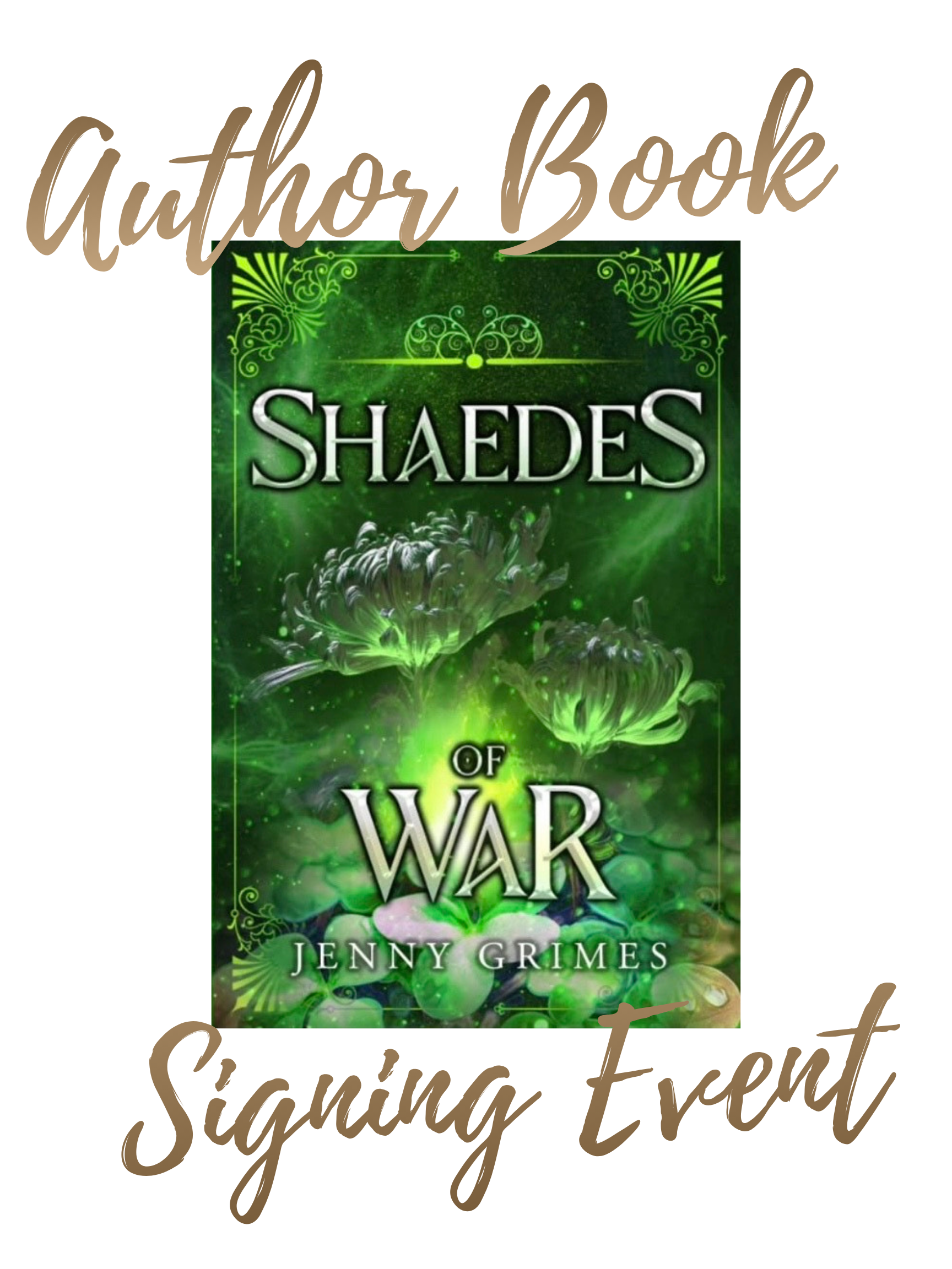 Shaedes of War Book Signing Event Pre-Order - Jenny Grimes