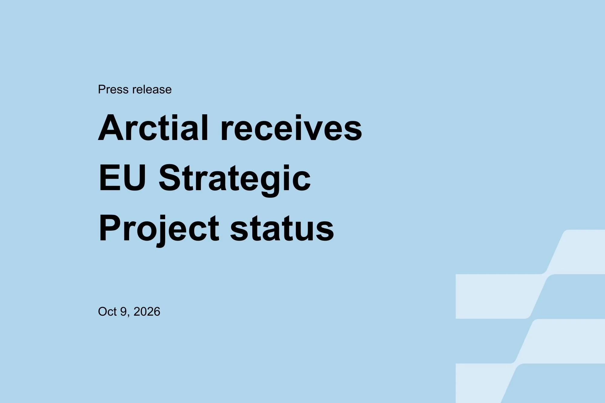 European Commission designates Arctial’s aluminium project as a Strategic Project