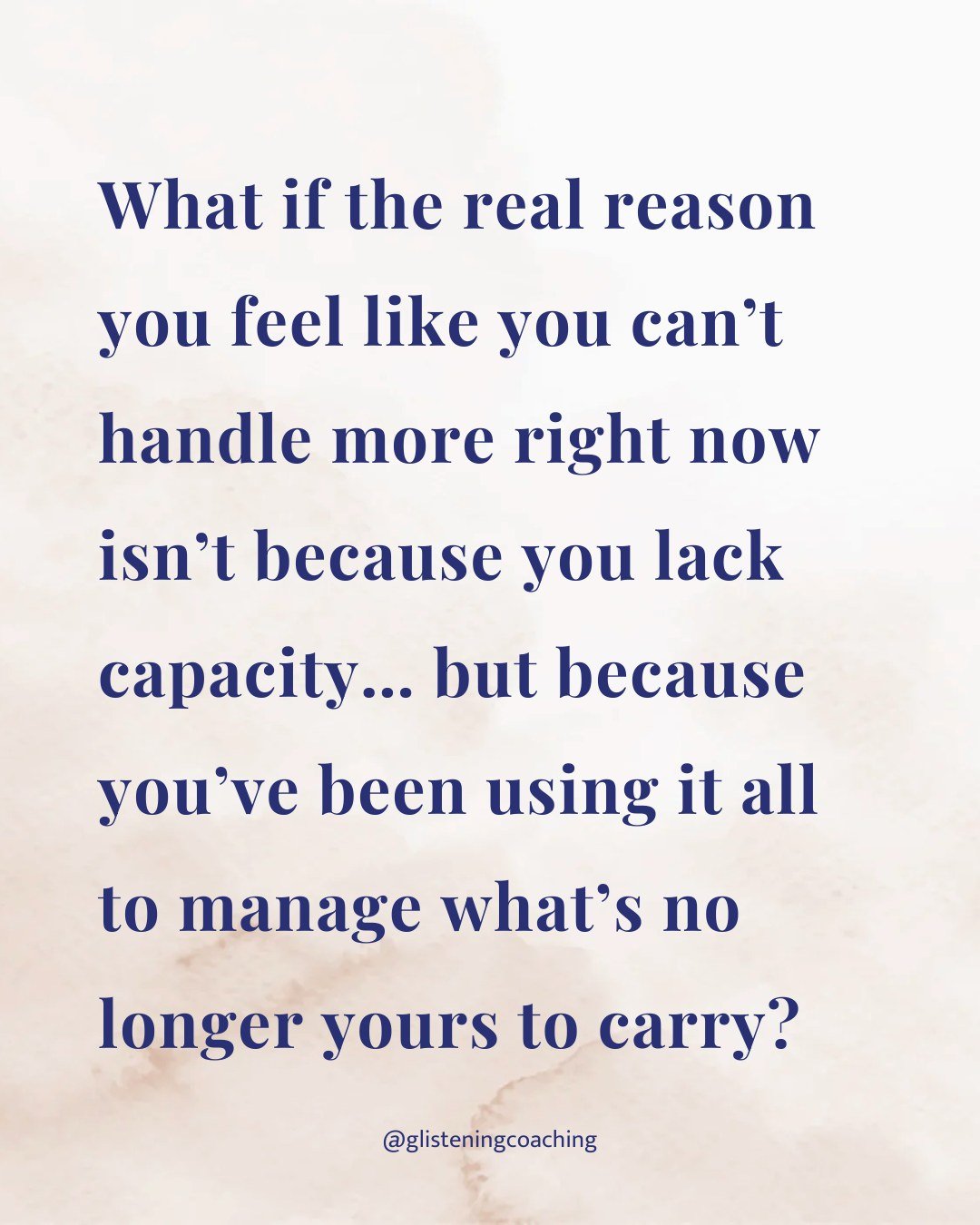 You&rsquo;re not avoiding growth. You&rsquo;re just exhausted from babysitting a business rhythm that never accounted for your actual life.

You&rsquo;re holding: 
✔️ The client work 
✔️ The family logistics 
✔️ The invisible emotional labour that co