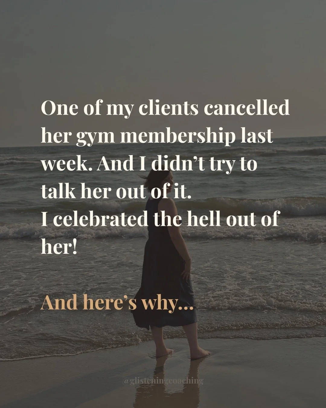 She stared at the cancellation screen for three days&hellip;
�And not because it wasn&rsquo;t indecision she was feeling.
�Clicking it meant something else was about to break open.

The version of her who needed that gym, who scheduled it like a life