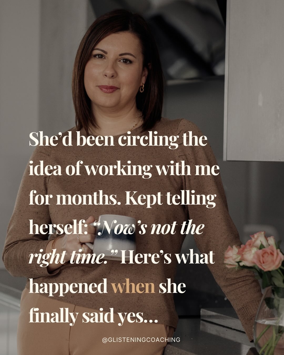 &ldquo;I&rsquo;m not ready yet&rdquo; is often fear dressed up as logic 👀

One of my clients told herself she didn&rsquo;t have the capacity to do this work.

What she realised a few days in!? This work gave her the capacity.

✨To grow.

✨To lead di